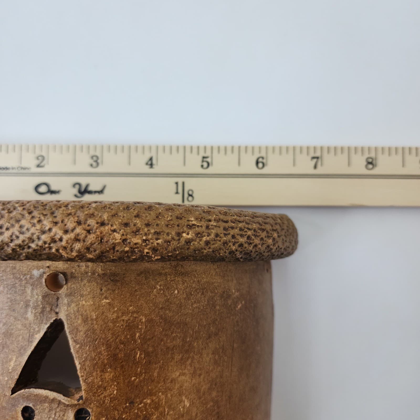 Rustic Terracotta Star Wall Sconce Celestial Cutout Clay Candle Holder Brown 9in - Thumbnail 8