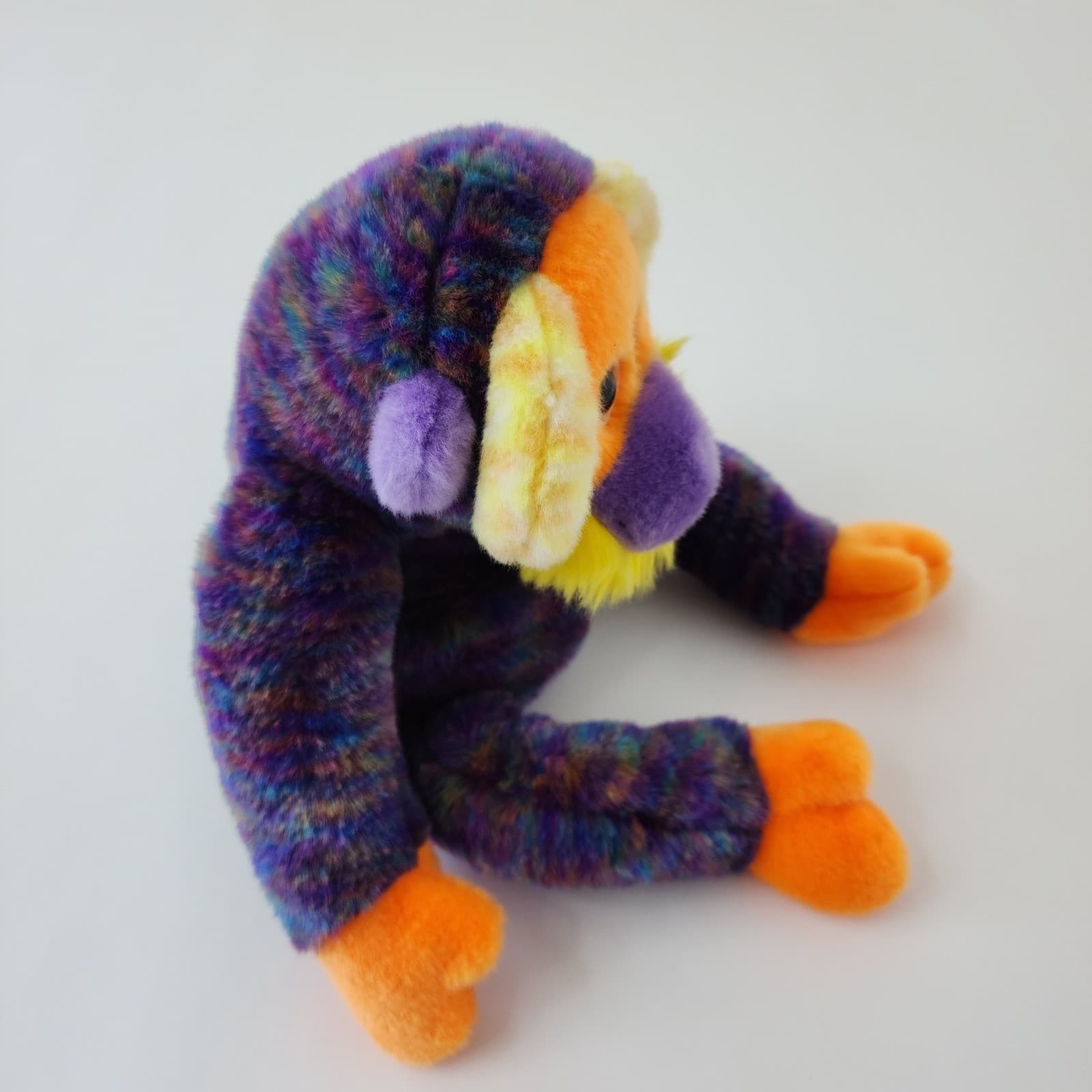 Ty Beanie Buddies Orangutan Plush Multi-Color Tie-Dye Monkey Stuffed Animal 13" - Thumbnail 6