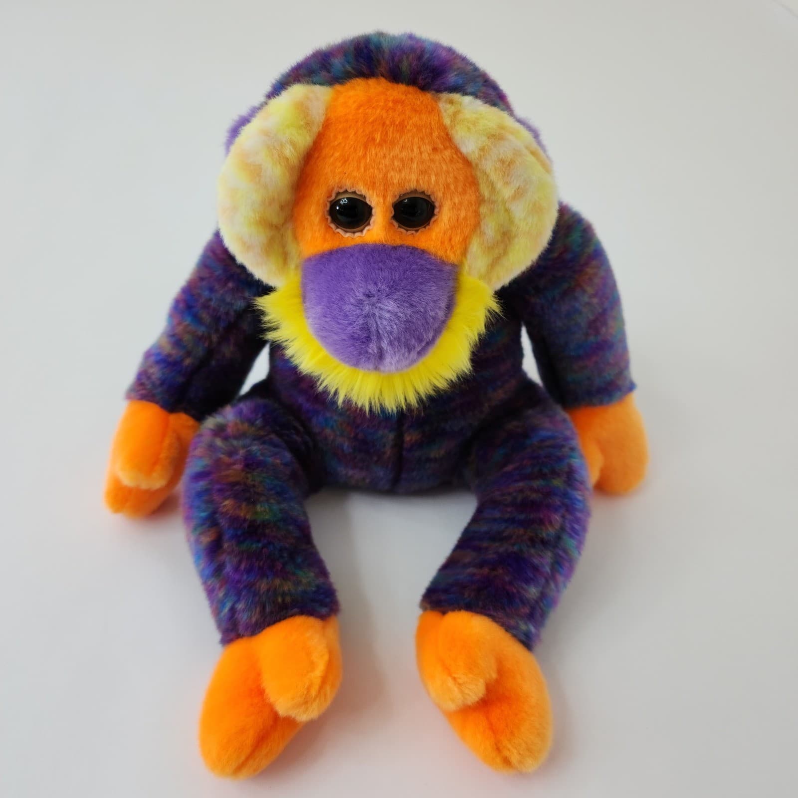 Ty Beanie Buddies Orangutan Plush Multi-Color Tie-Dye Monkey Stuffed Animal 13"