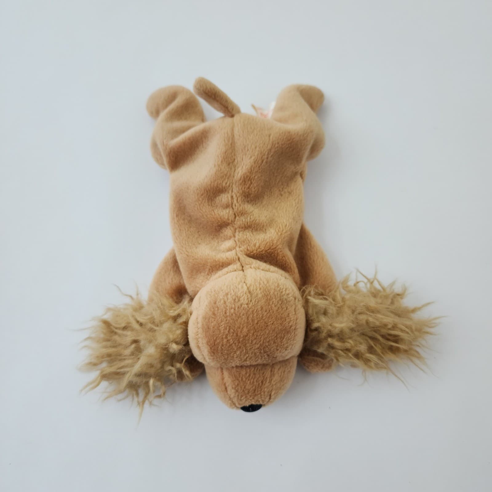 Ty Beanie Babies Spunky Cocker Spaniel Dog Plush Tan Brown 1997 Vintage Toy A65 - Thumbnail 2
