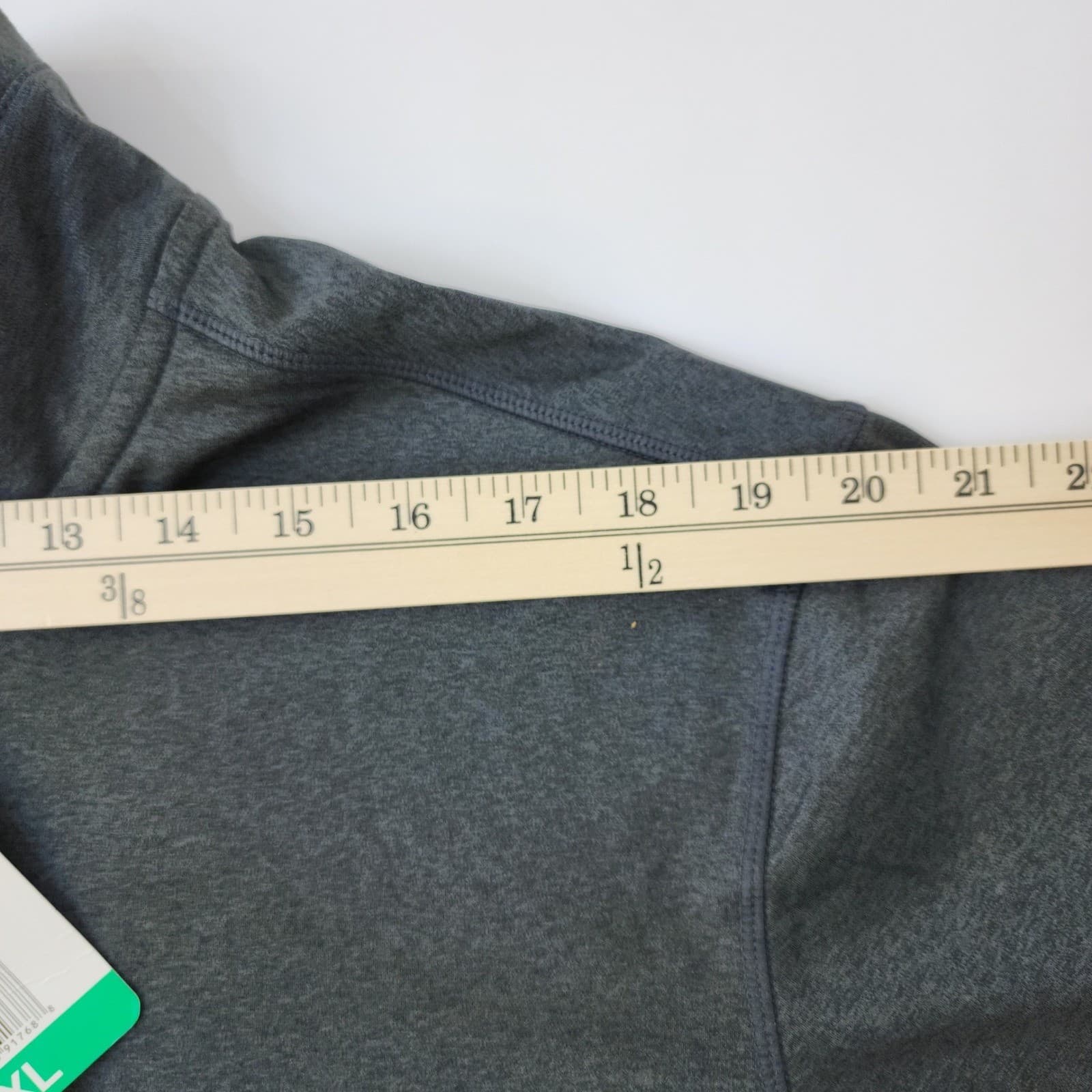 32 Degrees Heat Mens XL Quarter Zip Pullover Heather Gray Thermal Base Layer NEW - Thumbnail 6