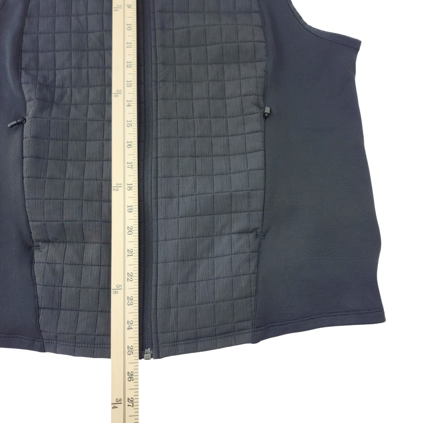 Adidas Climawarm Golf Vest Womens XL Black Quilted Hybrid Full Zip Sleeveless - Thumbnail 4