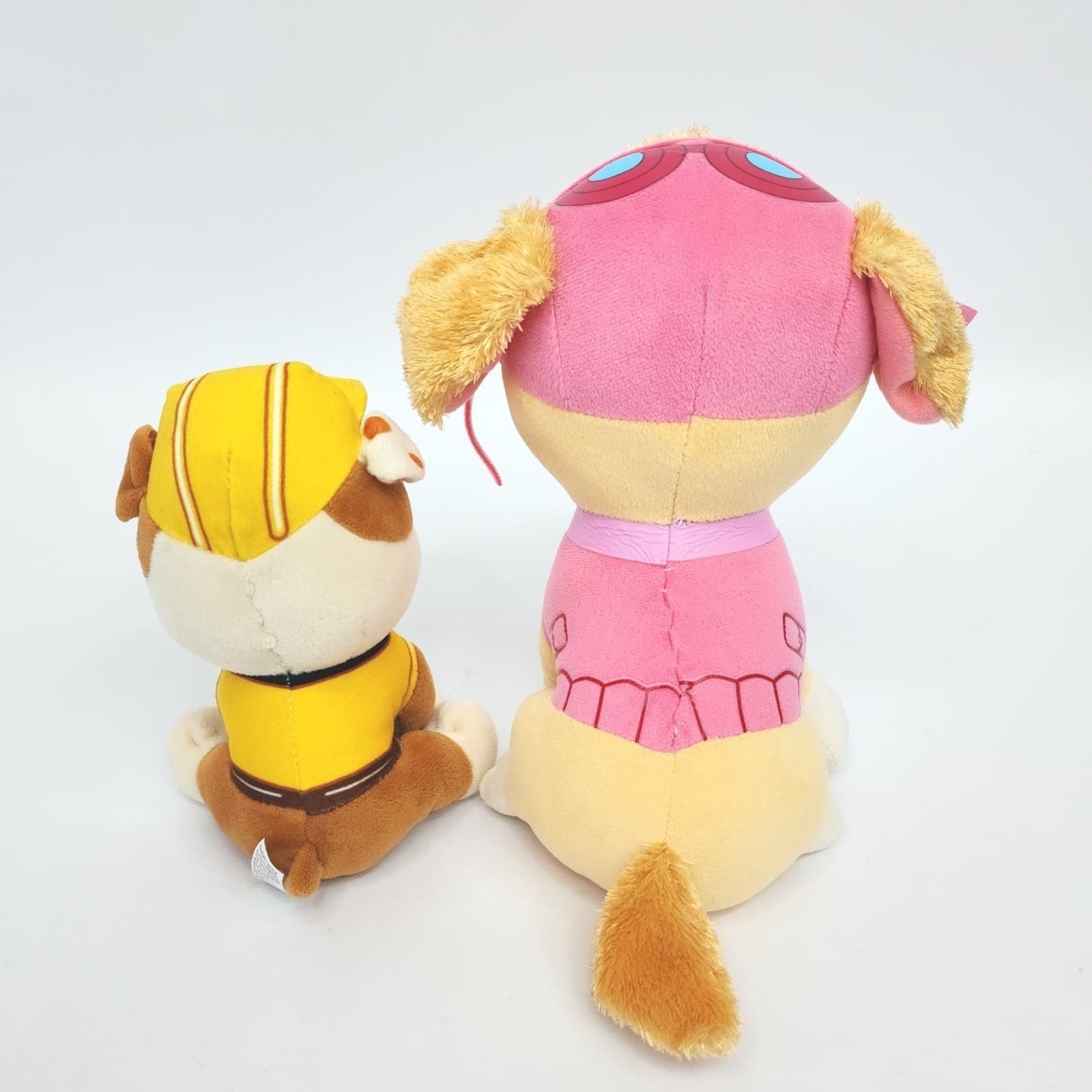 Paw Patrol Skye Ty Beanie Boos & Rubble Plush Toy Set Pink Yellow 6-9 inch - Thumbnail 2