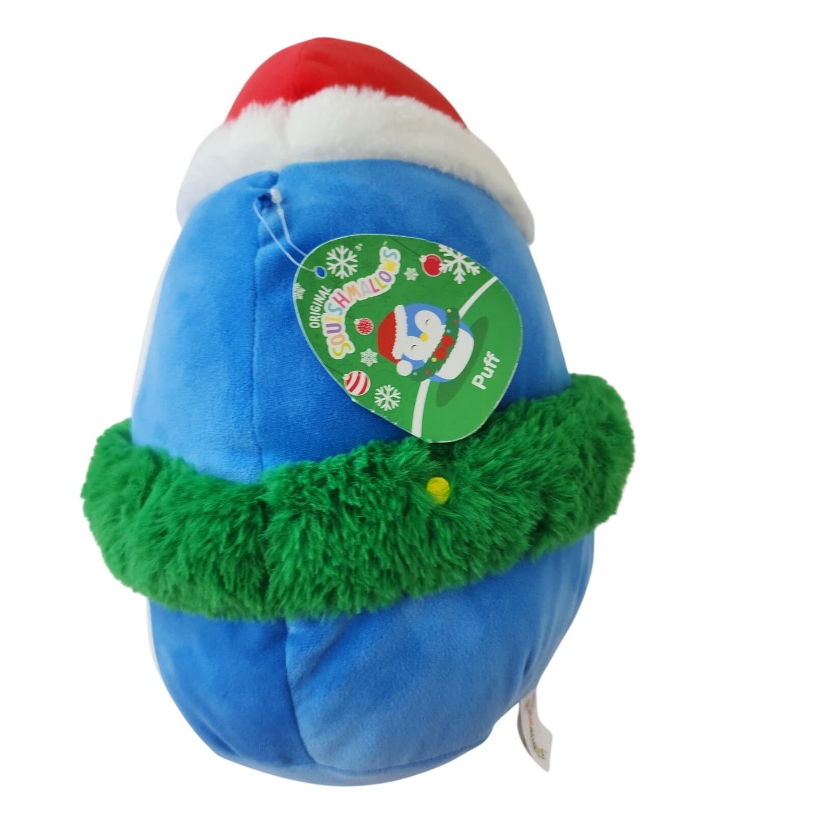 Squishmallows Puff the Penguin 12 Inch Christmas Holiday Plush with Wreath Hat - Thumbnail 5
