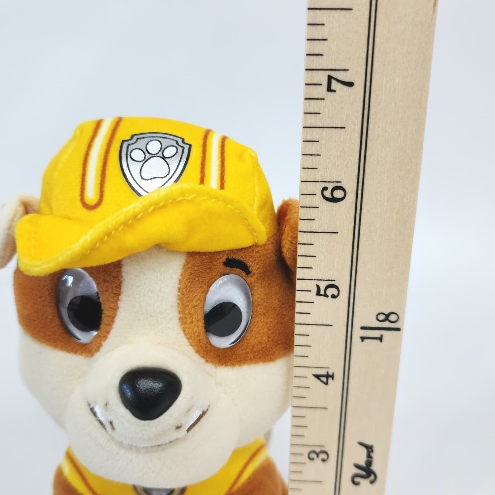 Paw Patrol Skye Ty Beanie Boos & Rubble Plush Toy Set Pink Yellow 6-9 inch - Thumbnail 8