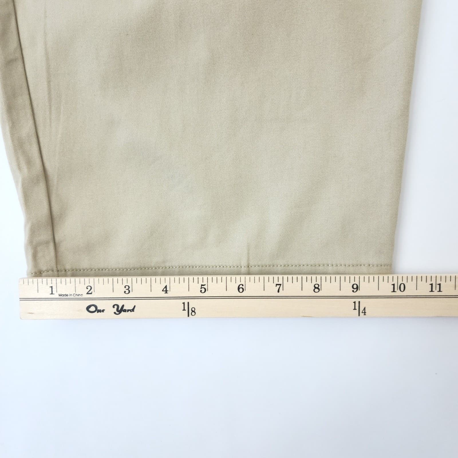 St Johns Bay Khaki Capri Pants Women's 24W Secretly Slender Mid Rise Tan NWT - Thumbnail 8