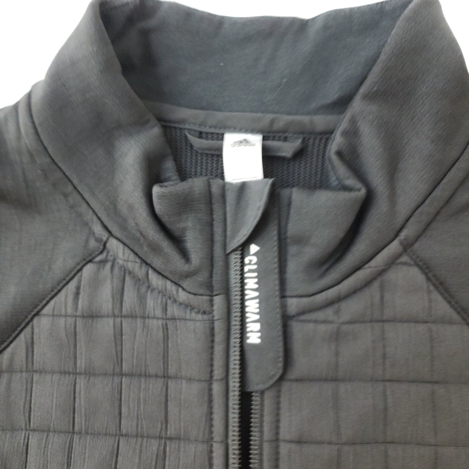 Adidas Climawarm Golf Vest Womens XL Black Quilted Hybrid Full Zip Sleeveless - Thumbnail 7