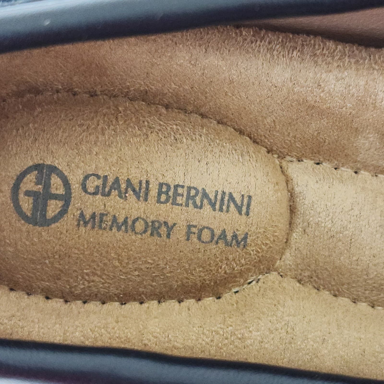 Giani Bernini Black Suede Horsebit Block Heel Loafers Memory Foam Pumps 8M - Thumbnail 4