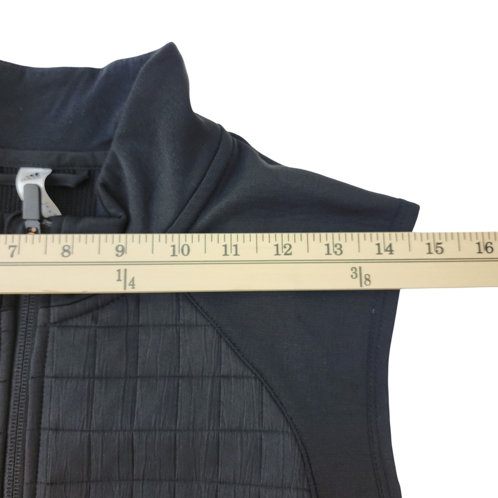 Adidas Climawarm Golf Vest Womens XL Black Quilted Hybrid Full Zip Sleeveless - Thumbnail 3