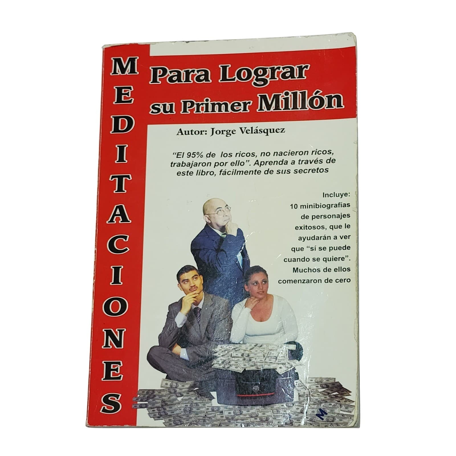 Meditaciones Para Lograr su Primer Millon Jorge Velasquez Spanish Paperback Book