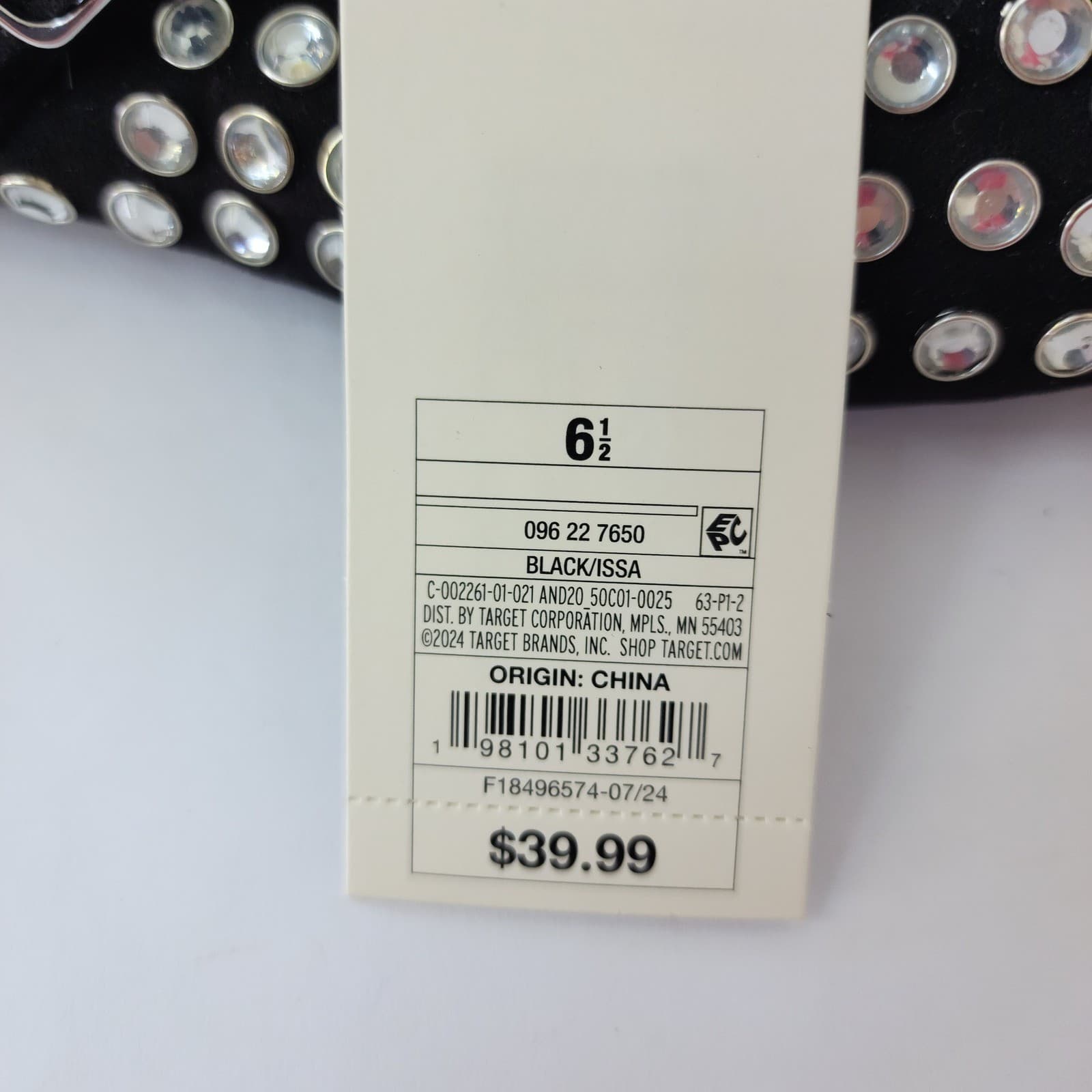 A New Day Issa Rhinestone Mary Jane Ballets Flats Black Shoes 6.5 NEW - Thumbnail 5