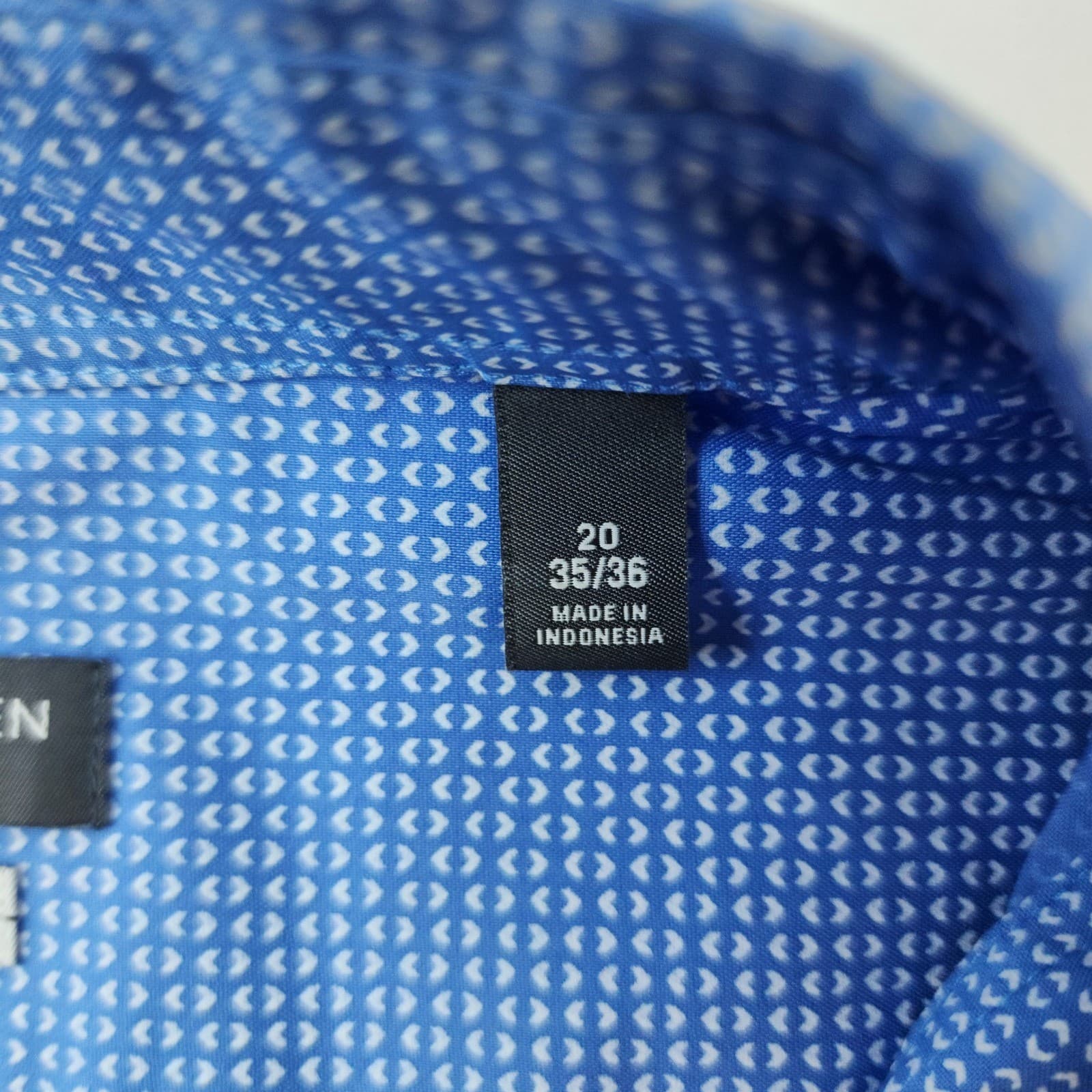 Van Heusen Flex Dress Shirt Men's 4XL 20 35/36 Blue Stretch Tall Fit NWT - Thumbnail 6