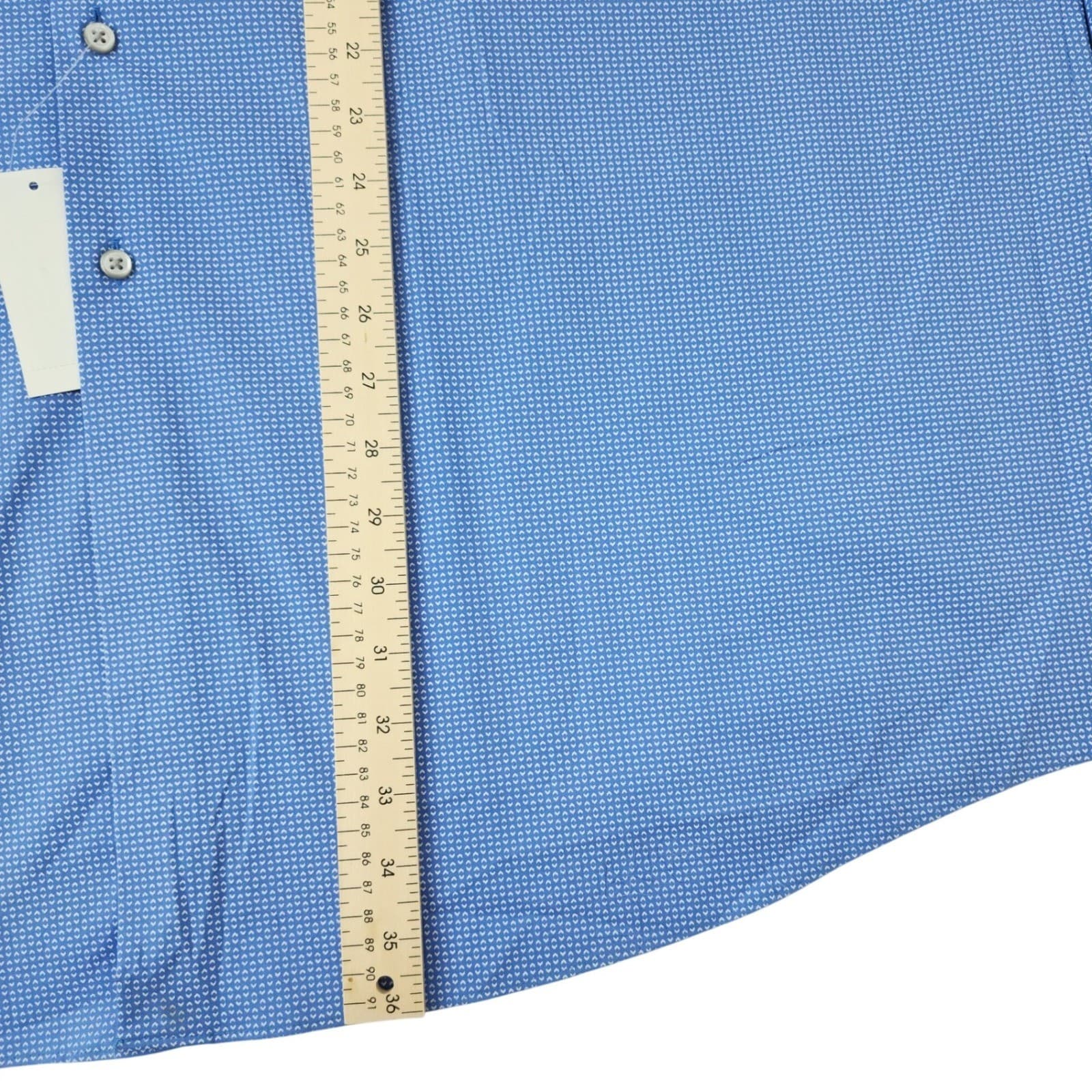 Van Heusen Flex Dress Shirt Men's 4XL 20 35/36 Blue Stretch Tall Fit NWT - Thumbnail 2