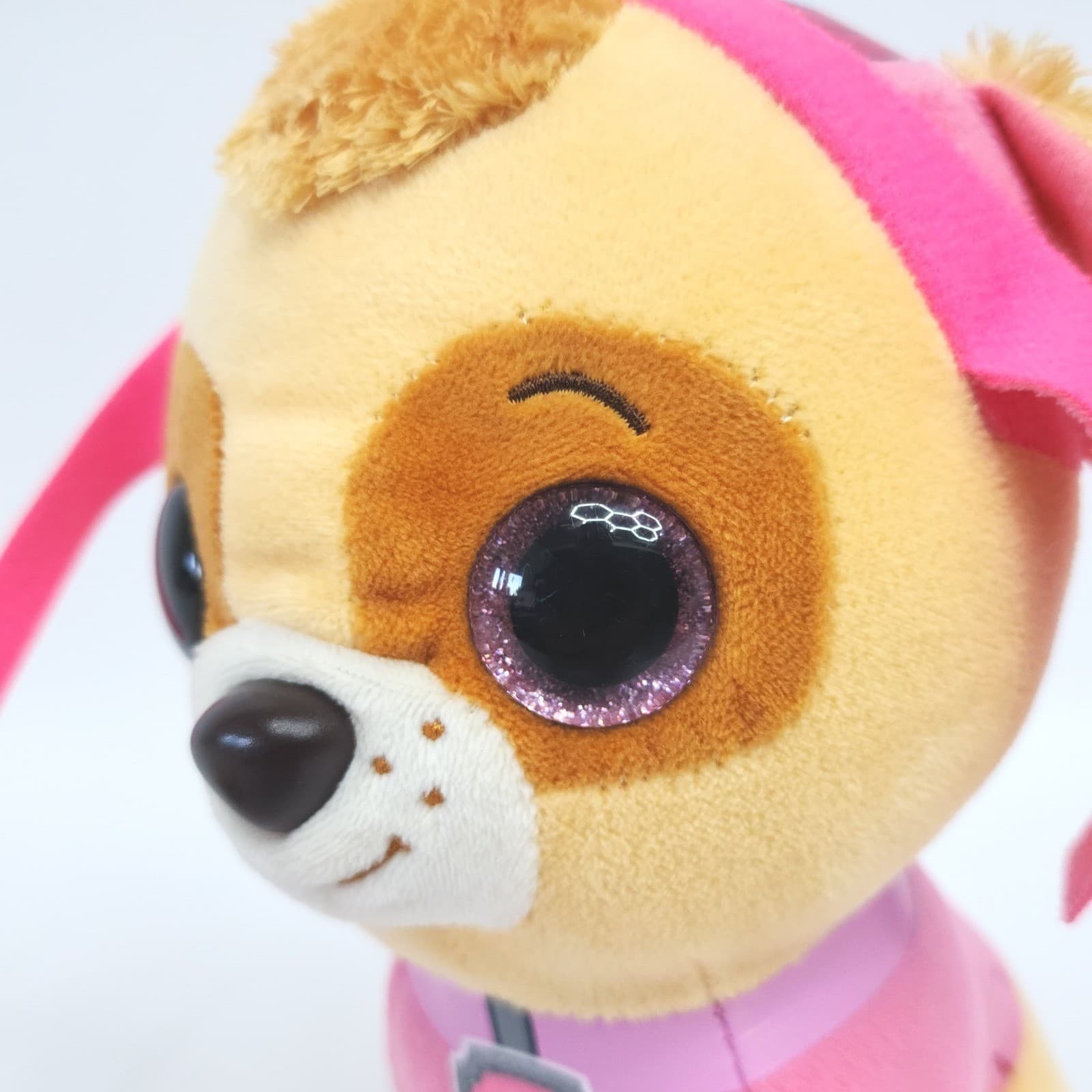 Paw Patrol Skye Ty Beanie Boos & Rubble Plush Toy Set Pink Yellow 6-9 inch - Thumbnail 3