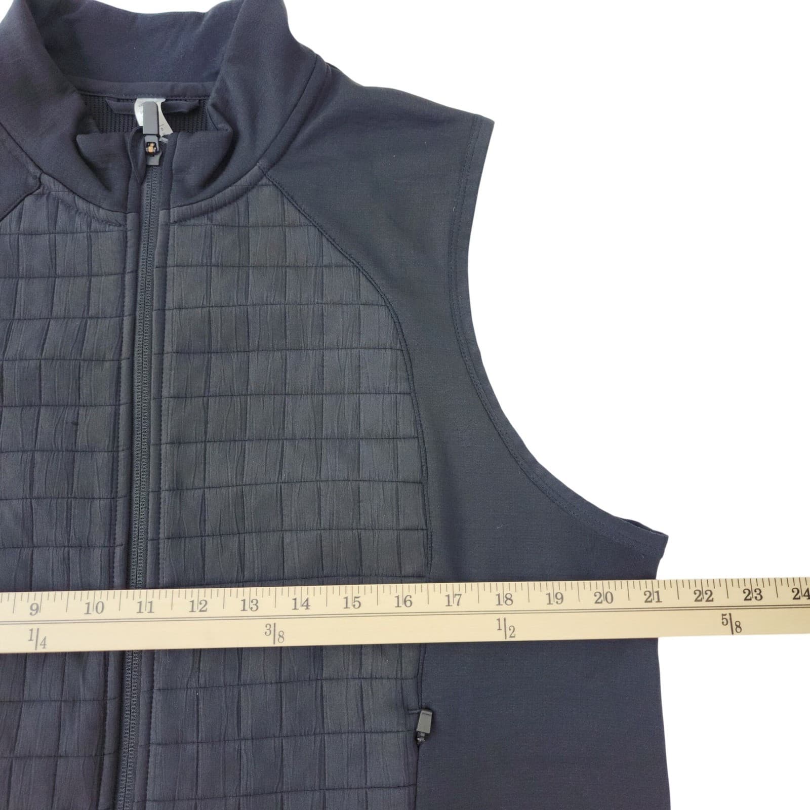 Adidas Climawarm Golf Vest Womens XL Black Quilted Hybrid Full Zip Sleeveless - Thumbnail 5