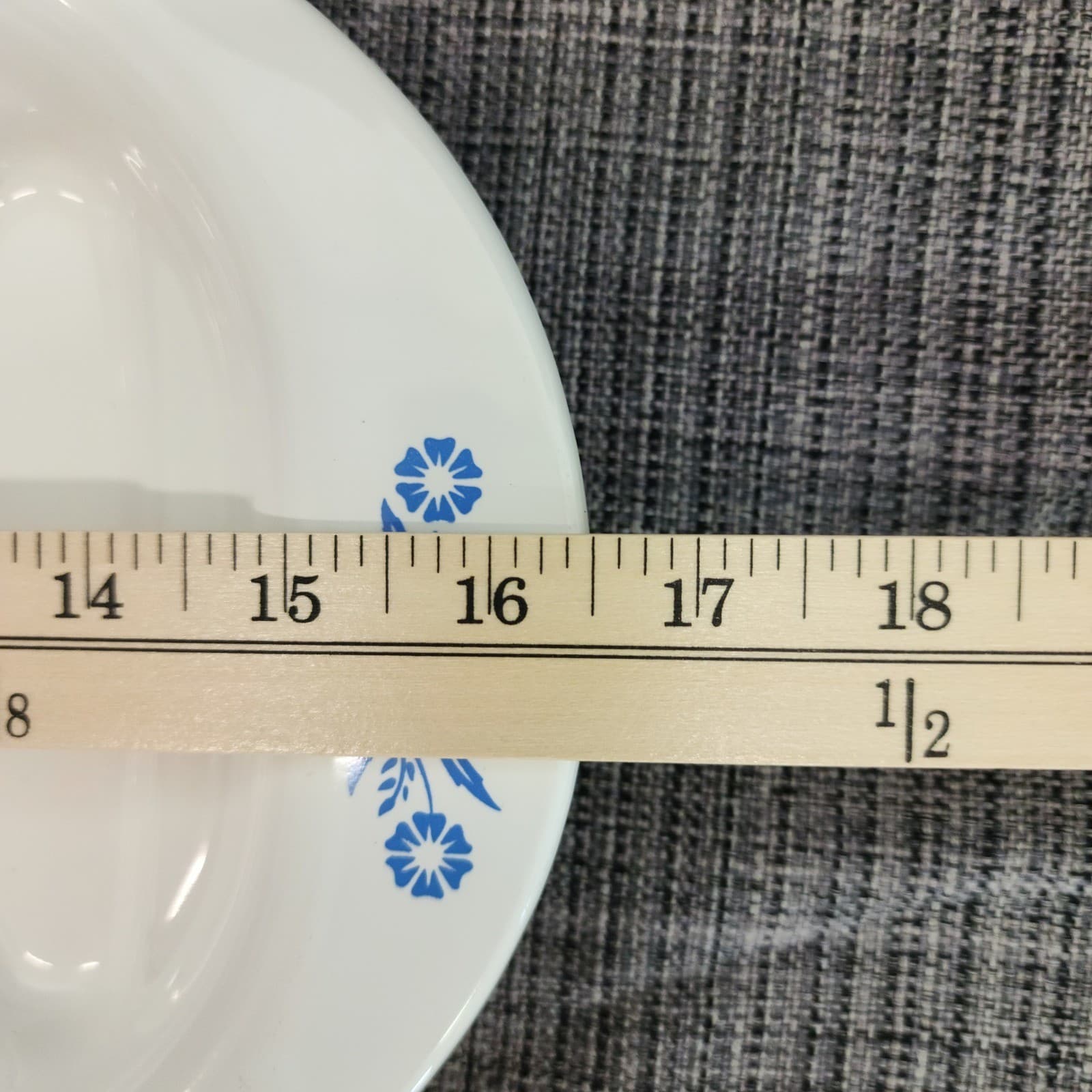 Vintage Corning Ware Blue Cornflower P-19 Meat Platter 16 Inch Oval Tree Well - Thumbnail 6