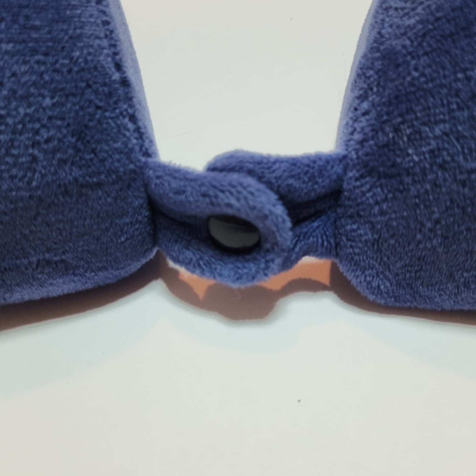 Springs Global Blue Memory Foam Travel Neck Pillow Plush Mesh Zippered Cover - Thumbnail 6