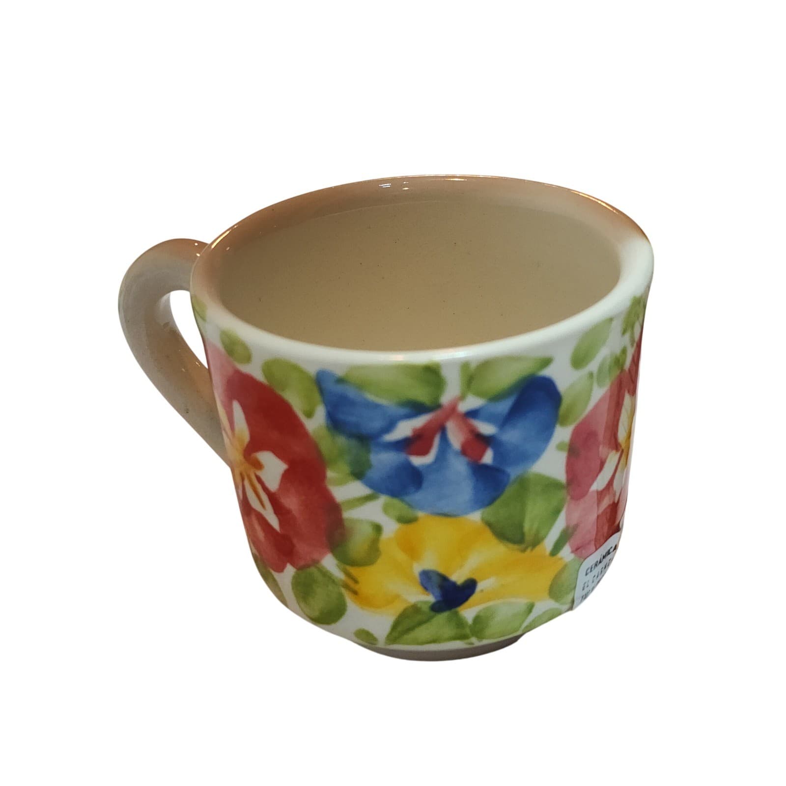 Ceramicas Renacer Providencia Espresso Cup Saucer Set 4pc Colombia Floral Cerami - Thumbnail 7