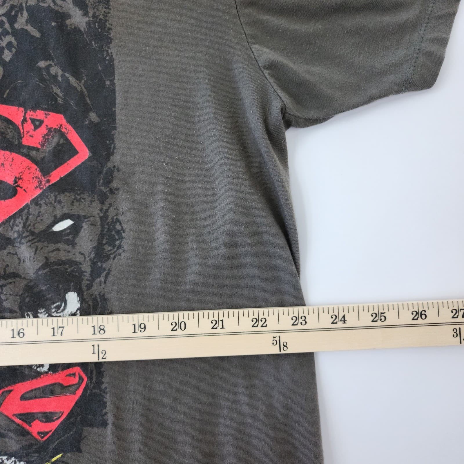 Justice League DC Comics Graphic T-Shirt Charcoal Batman Superman Men's XL - Thumbnail 5