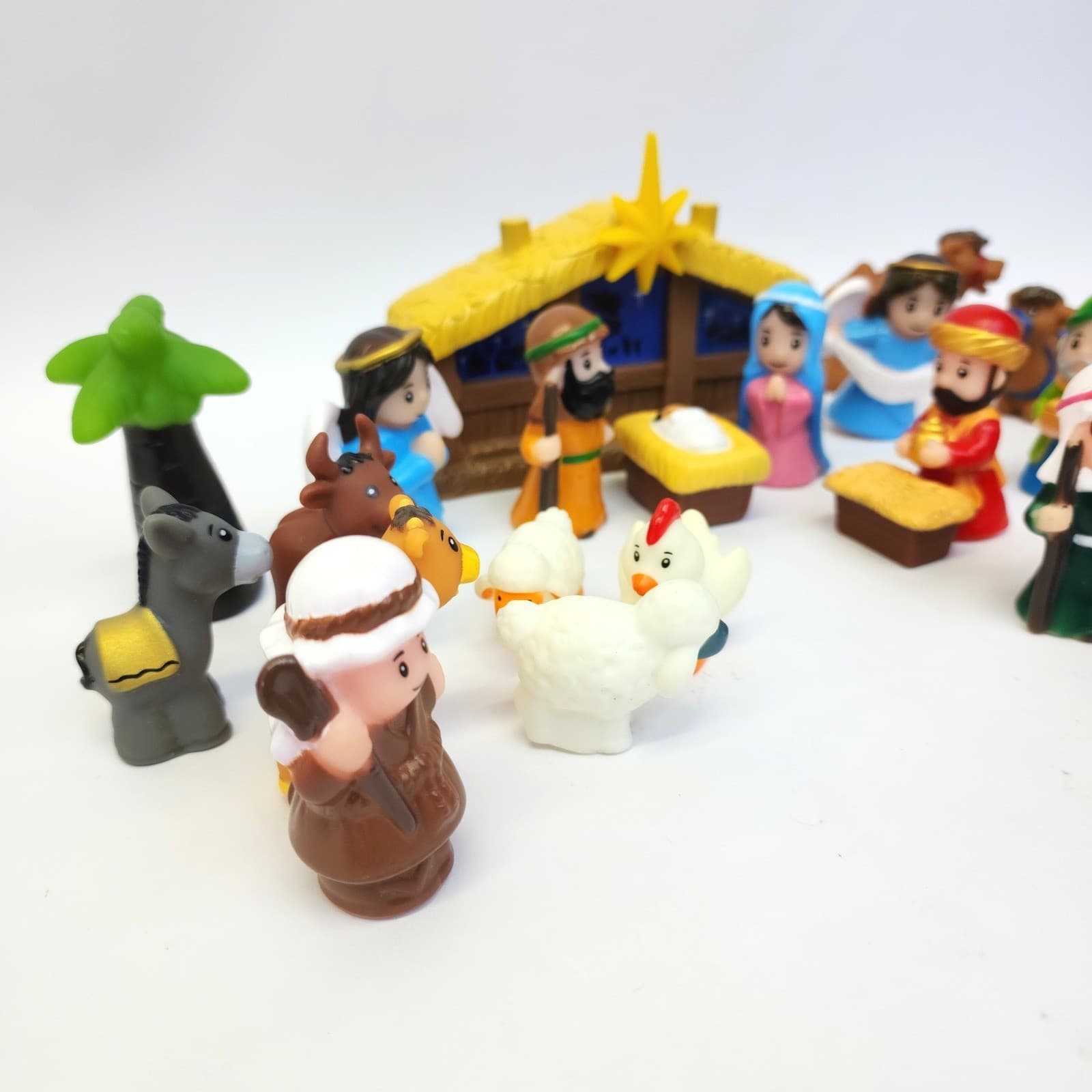 Fisher Price Little People Christmas Nativity 22 pieces Set Figures - Thumbnail 4