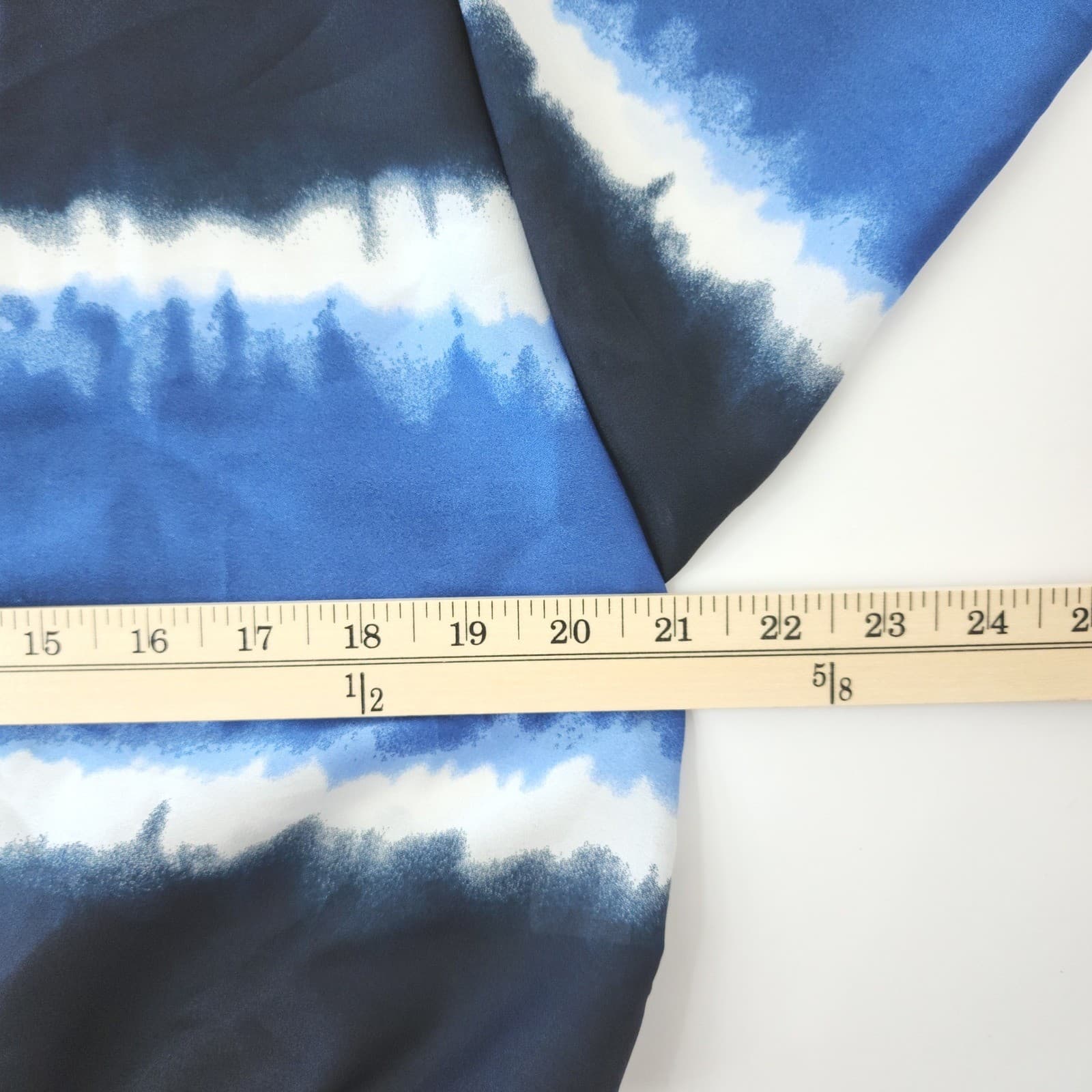 Converse One Star Women's Large Blue Tie Dye Stripe Dolman Sleeve Blouse - Thumbnail 3