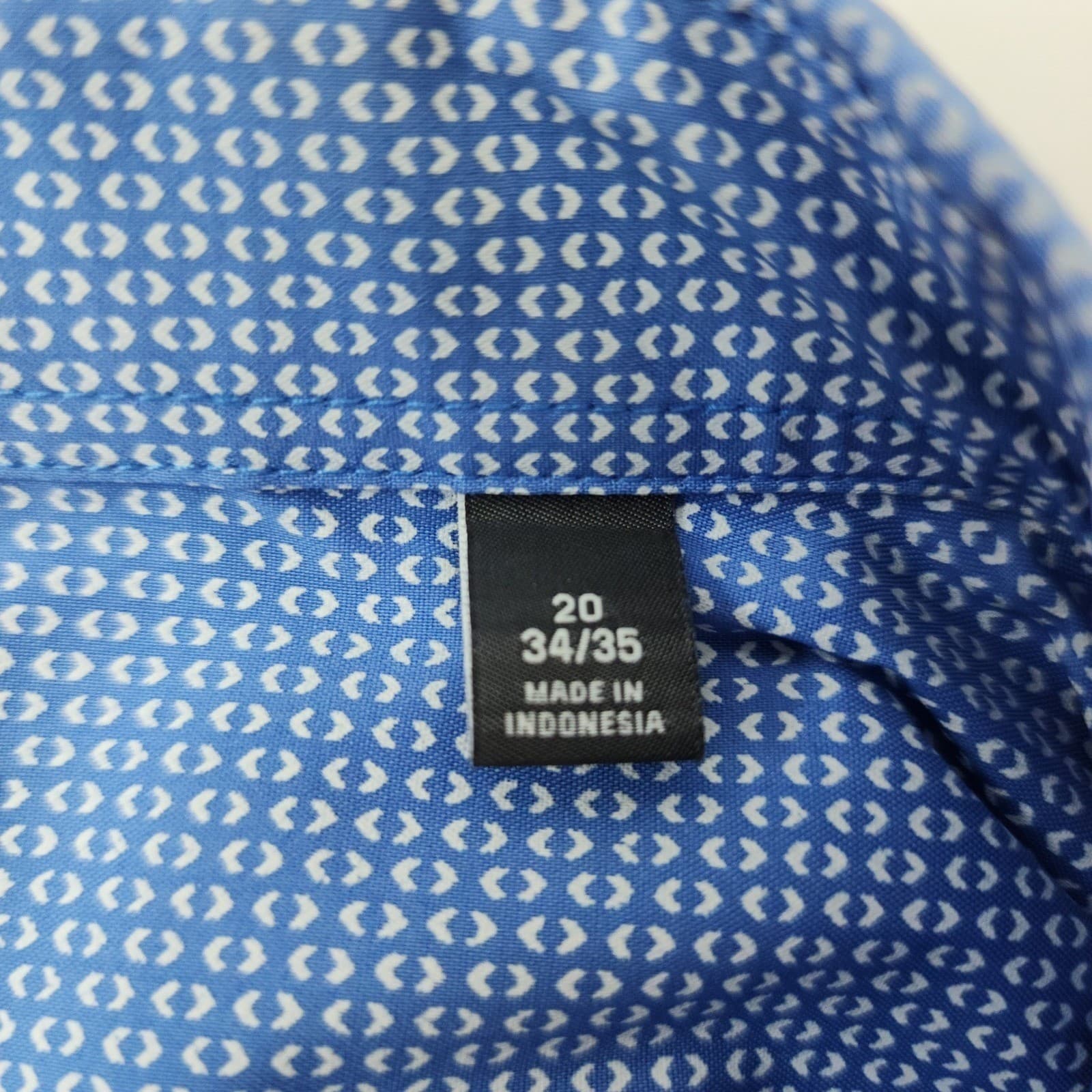 Van Heusen Flex Big Fit Men's Dress Shirt Blu Long Sleeve 4XL NWT - Thumbnail 9