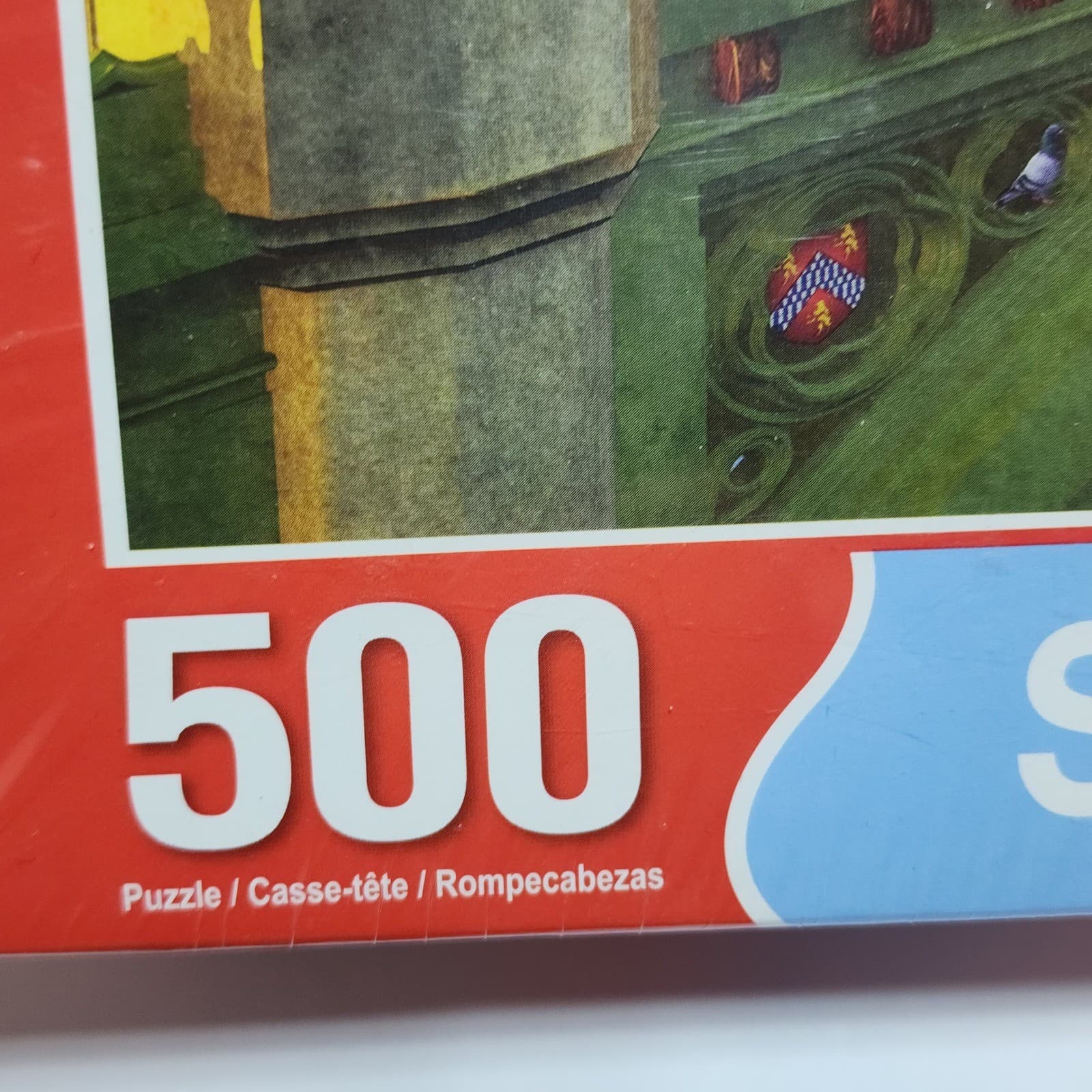 Springbok London Westminster Bridge Red Bus 500 Piece Jigsaw Puzzle Made in USA - Thumbnail 4