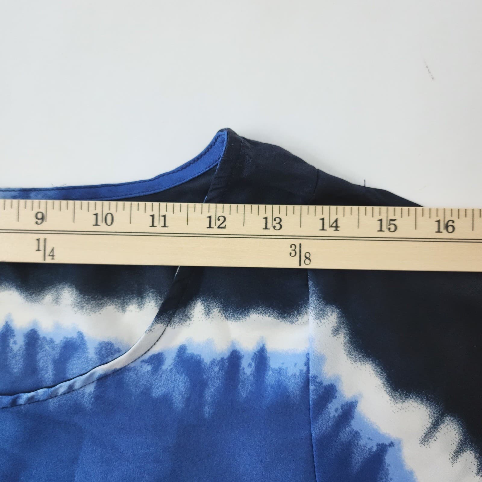 Converse One Star Women's Large Blue Tie Dye Stripe Dolman Sleeve Blouse - Thumbnail 4
