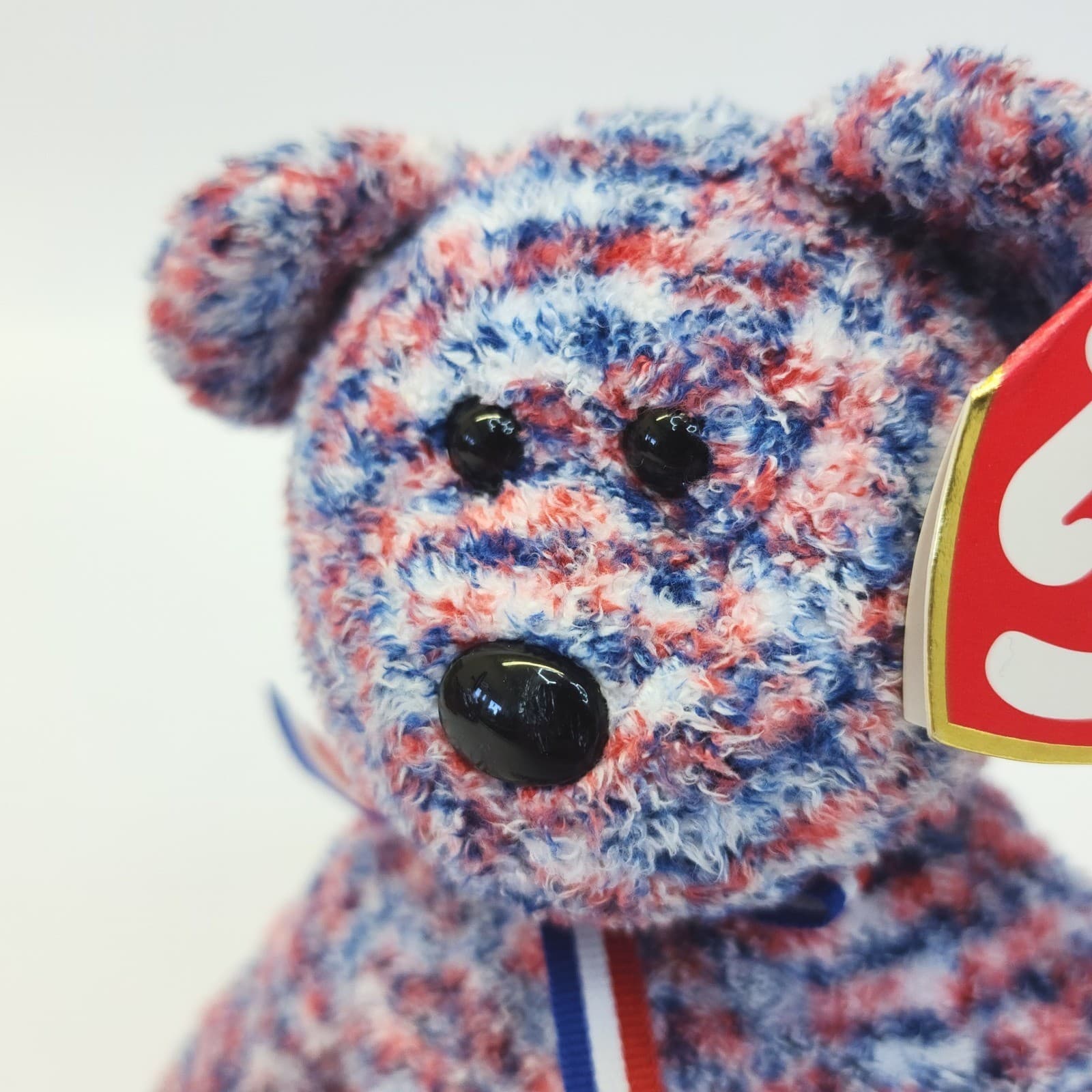 Ty Beanie Baby USA the Bear Red White Blue Patriotic Plush 2000 Collectible 8.5" - Thumbnail 2