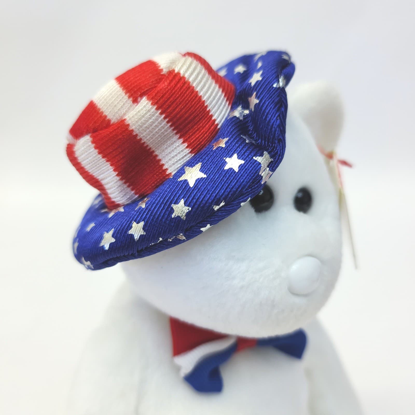 Ty Beanie Babies Liberty and Benjamin Patriotic Bear Set Red White Blue Stars - Thumbnail 4