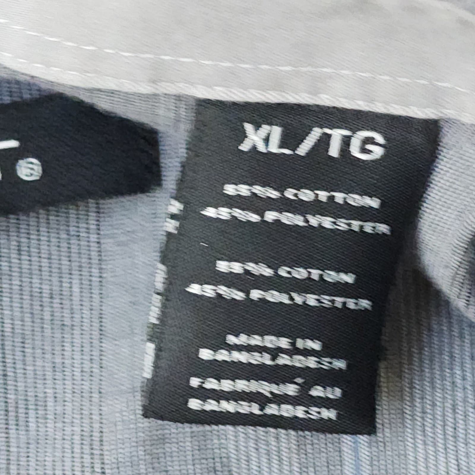 Lot of 2 George & AXIST Mens XL Short Sleeve Button Shirts Plaid Stripe Grey - Thumbnail 8
