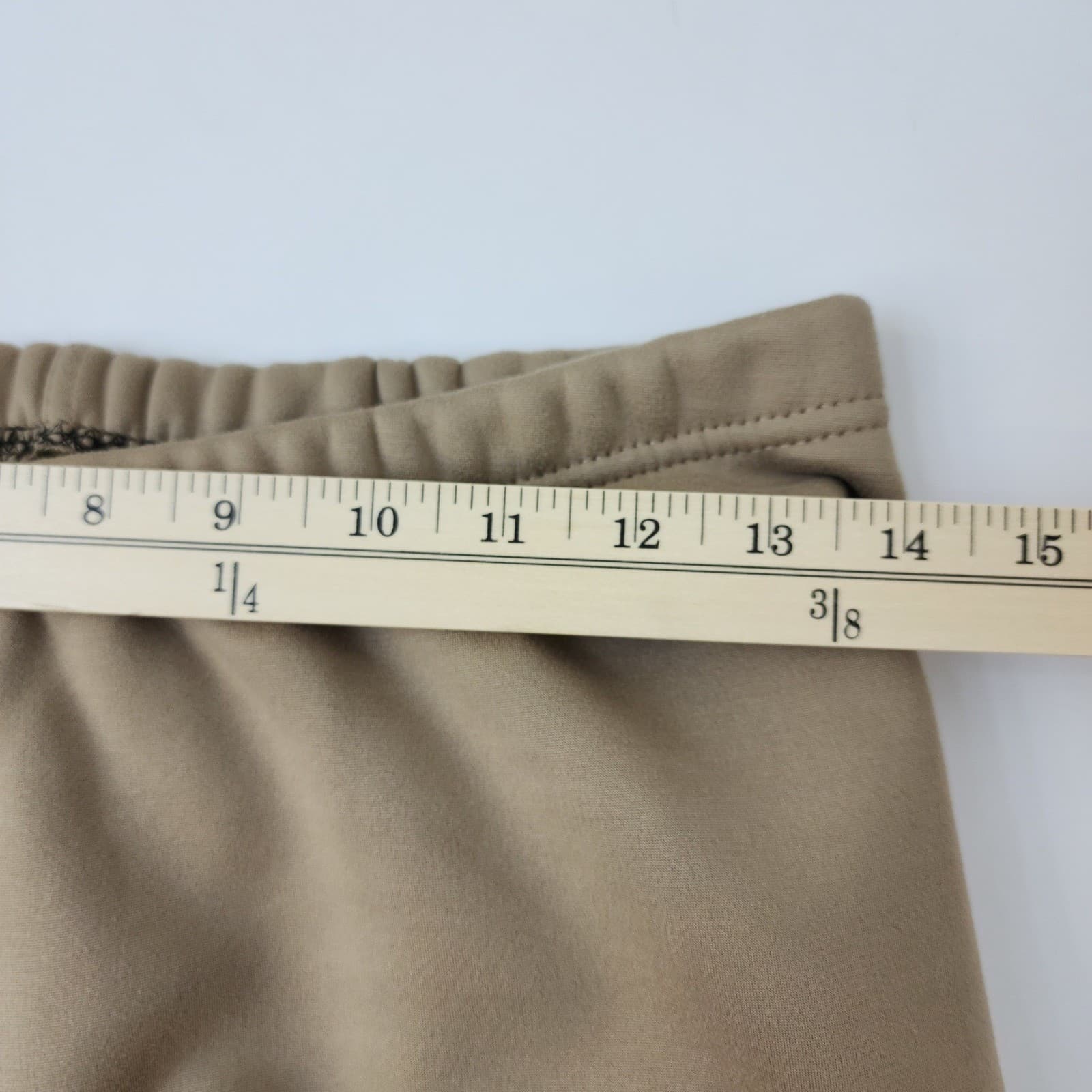 2 Just Cozy Fleece Lined Leggings Bundle Tan Mustard Brown XL Plus Warm Winter - Thumbnail 5