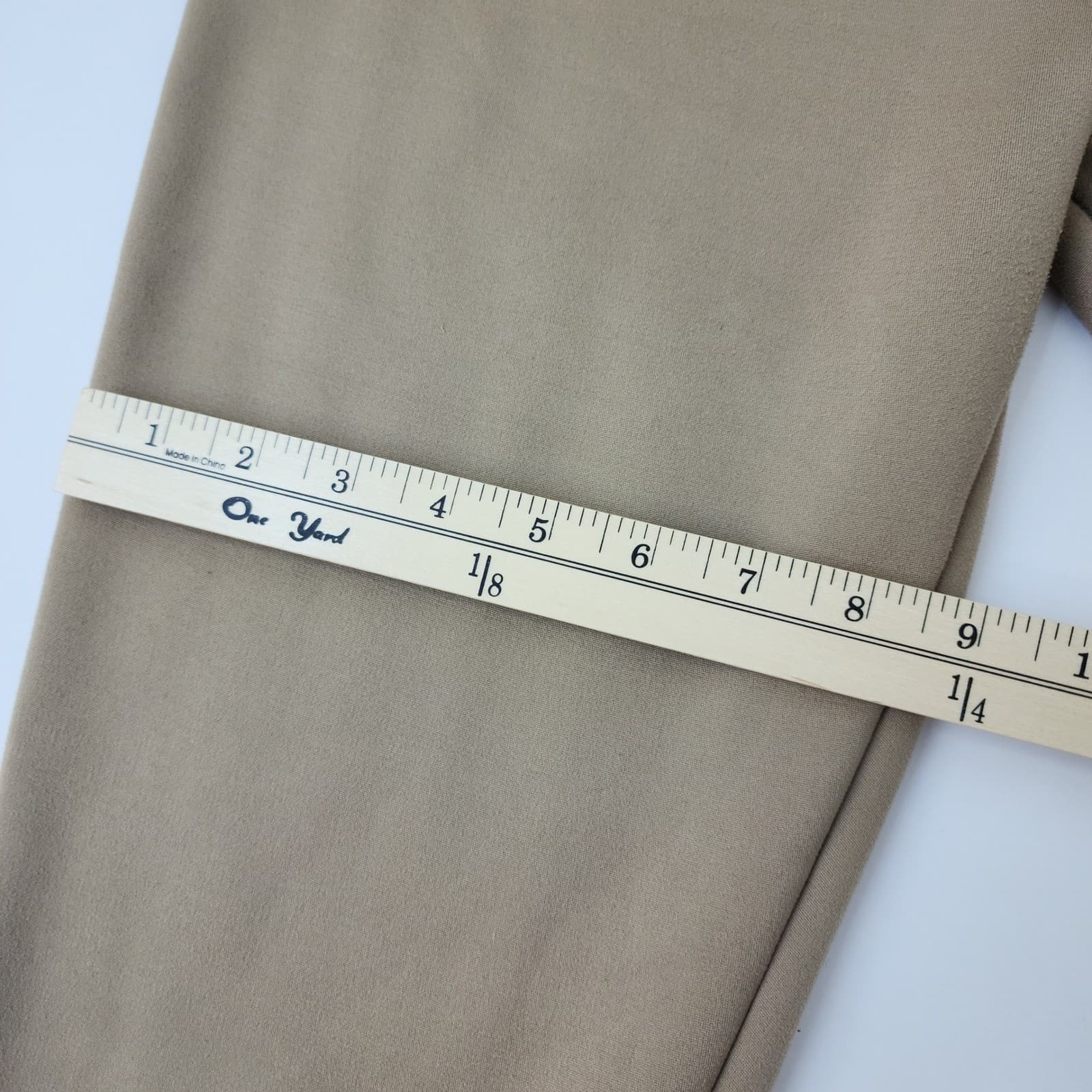2 Just Cozy Fleece Lined Leggings Bundle Tan Mustard Brown XL Plus Warm Winter - Thumbnail 4