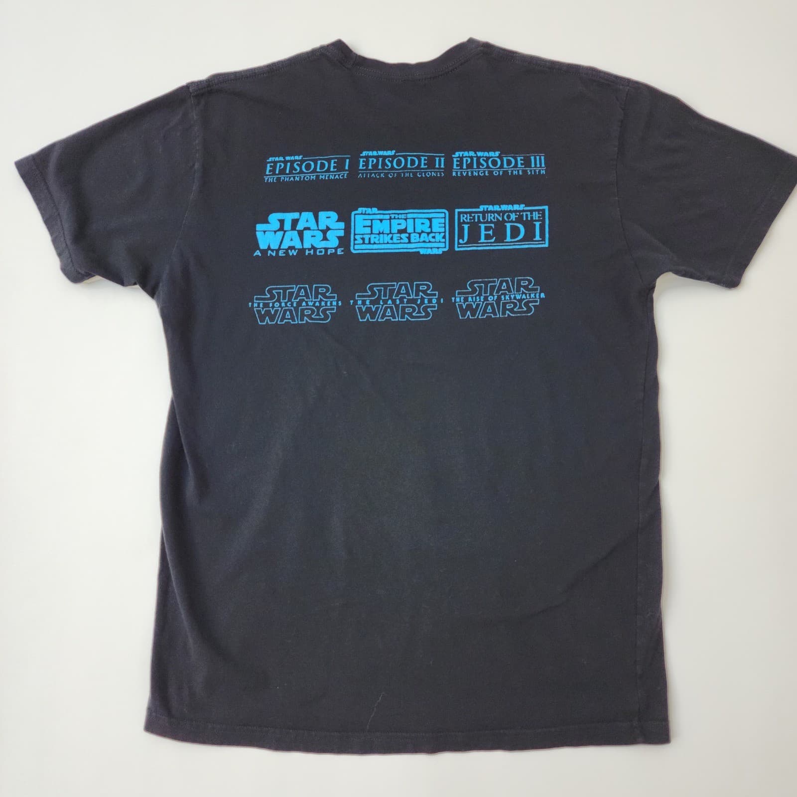 Star Wars Mad Engine Mens Large Black T-Shirt Movie Logo Saga Graphic Tee LG - Thumbnail 2