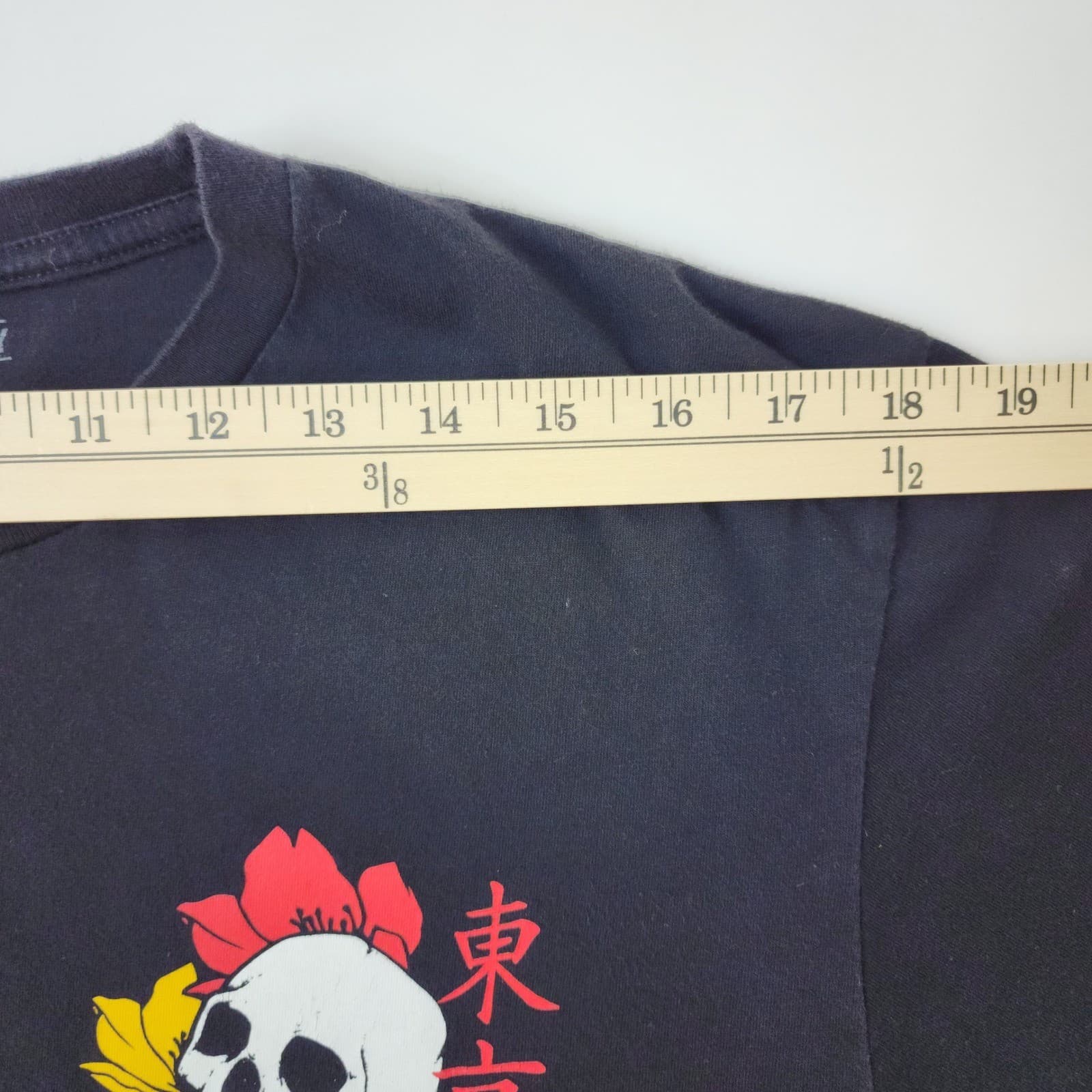 Riot Society Japan Geisha Skull Graphic T-Shirt Mens Large Black Short Sleeve - Thumbnail 8