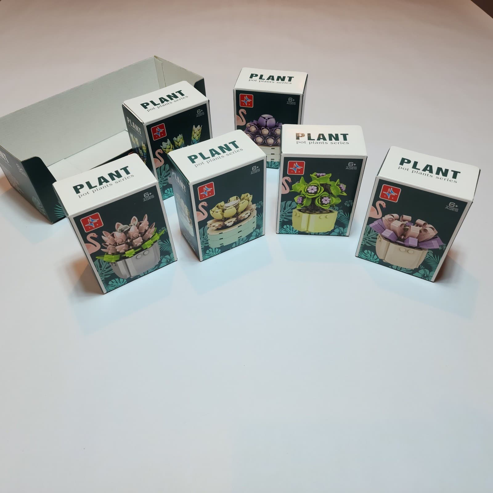 Liangxing LX.A524 Plant Pot Plants Series Building Blocks Succulent Set 6 Pack - Thumbnail 4