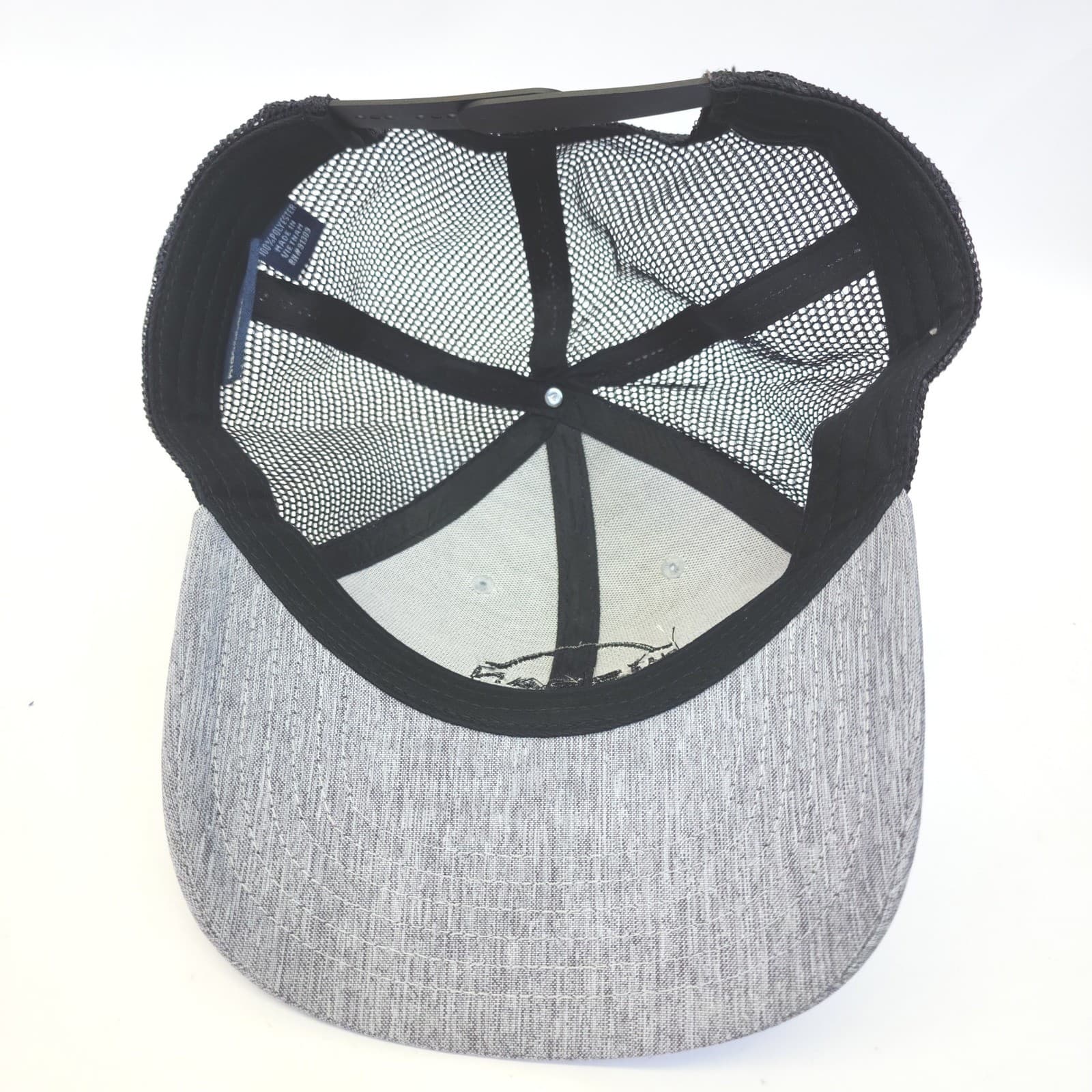 Nissan Logo Trucker Hat Big Accessories Grey Black Mesh Snapback Cap A231 - Thumbnail 3