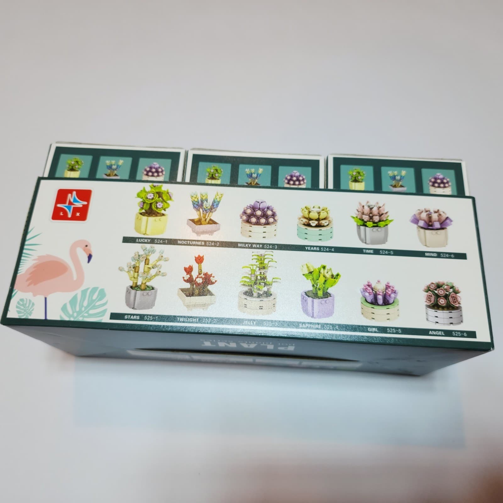 Liangxing LX.A524 Plant Pot Plants Series Building Blocks Succulent Set 6 Pack - Thumbnail 3