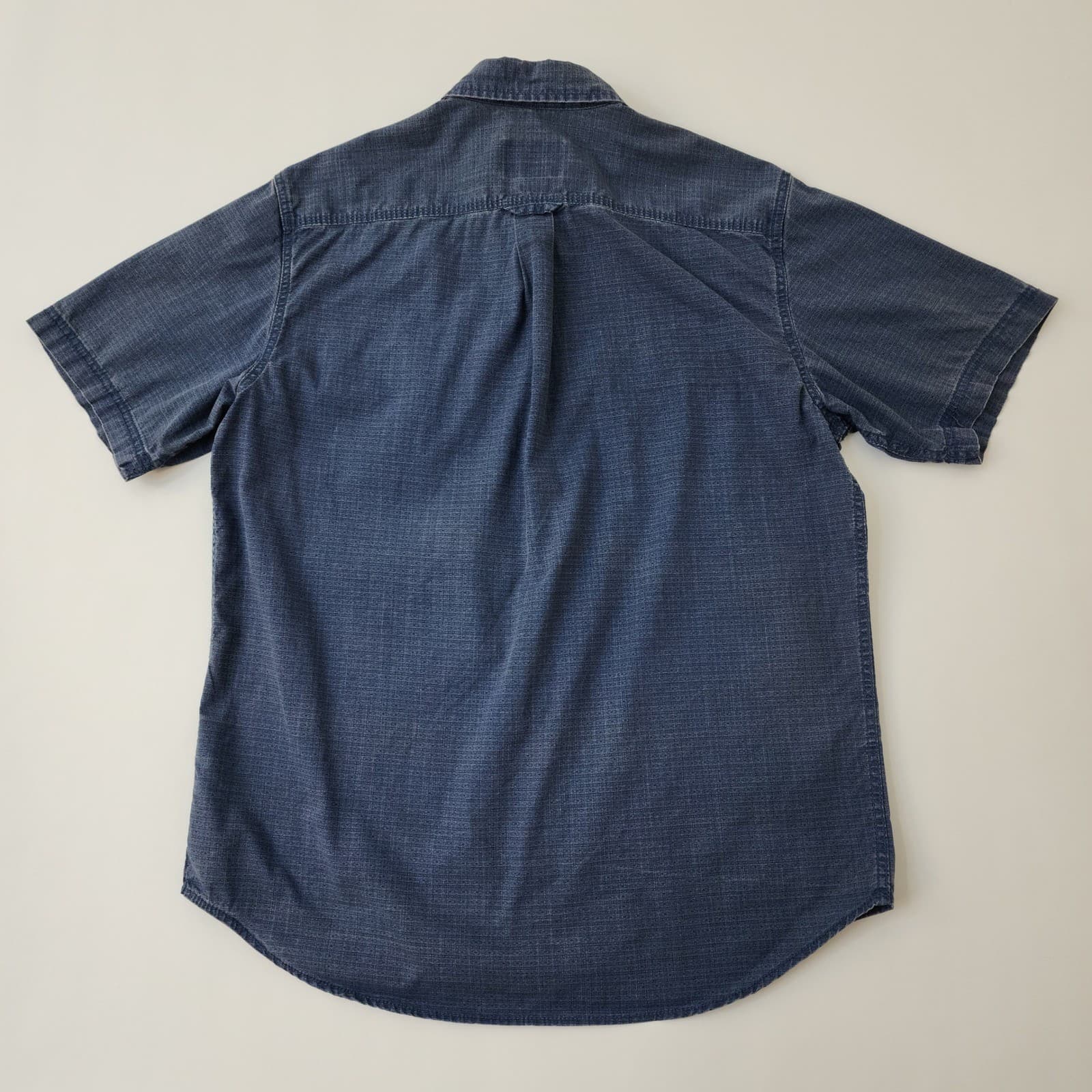 Northwest Territory Mens Blue Short Sleeve Button Down Shirt Large Pockets L - Thumbnail 2