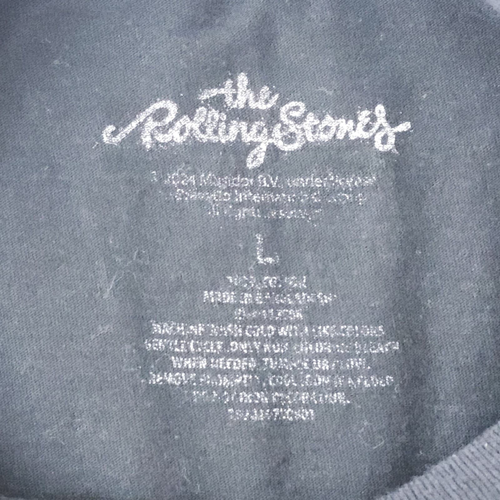 The Rolling Stones Graphic T-Shirt Mens Large Black Tongue Logo Rock Band Tee - Thumbnail 4