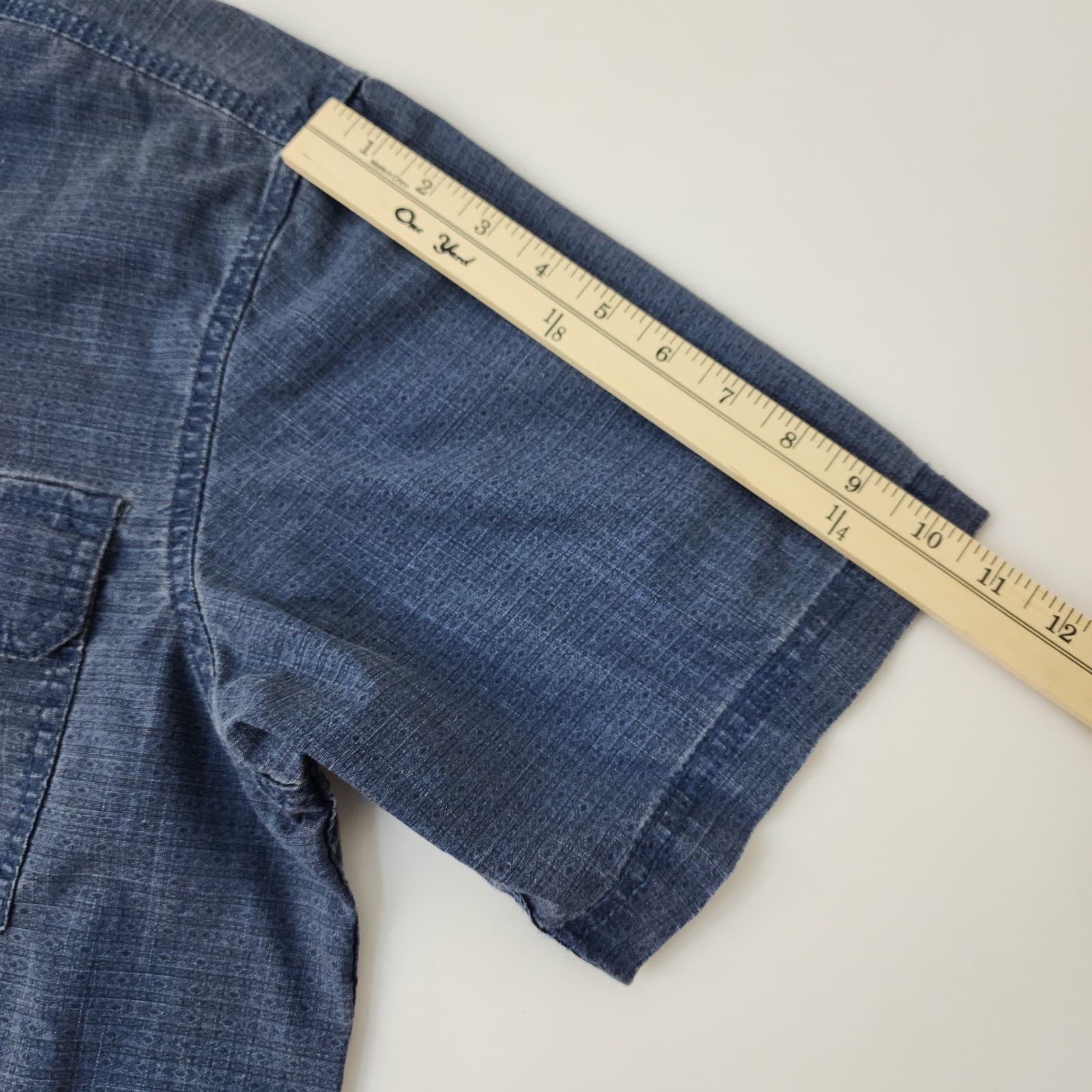 Northwest Territory Mens Blue Short Sleeve Button Down Shirt Large Pockets L - Thumbnail 7