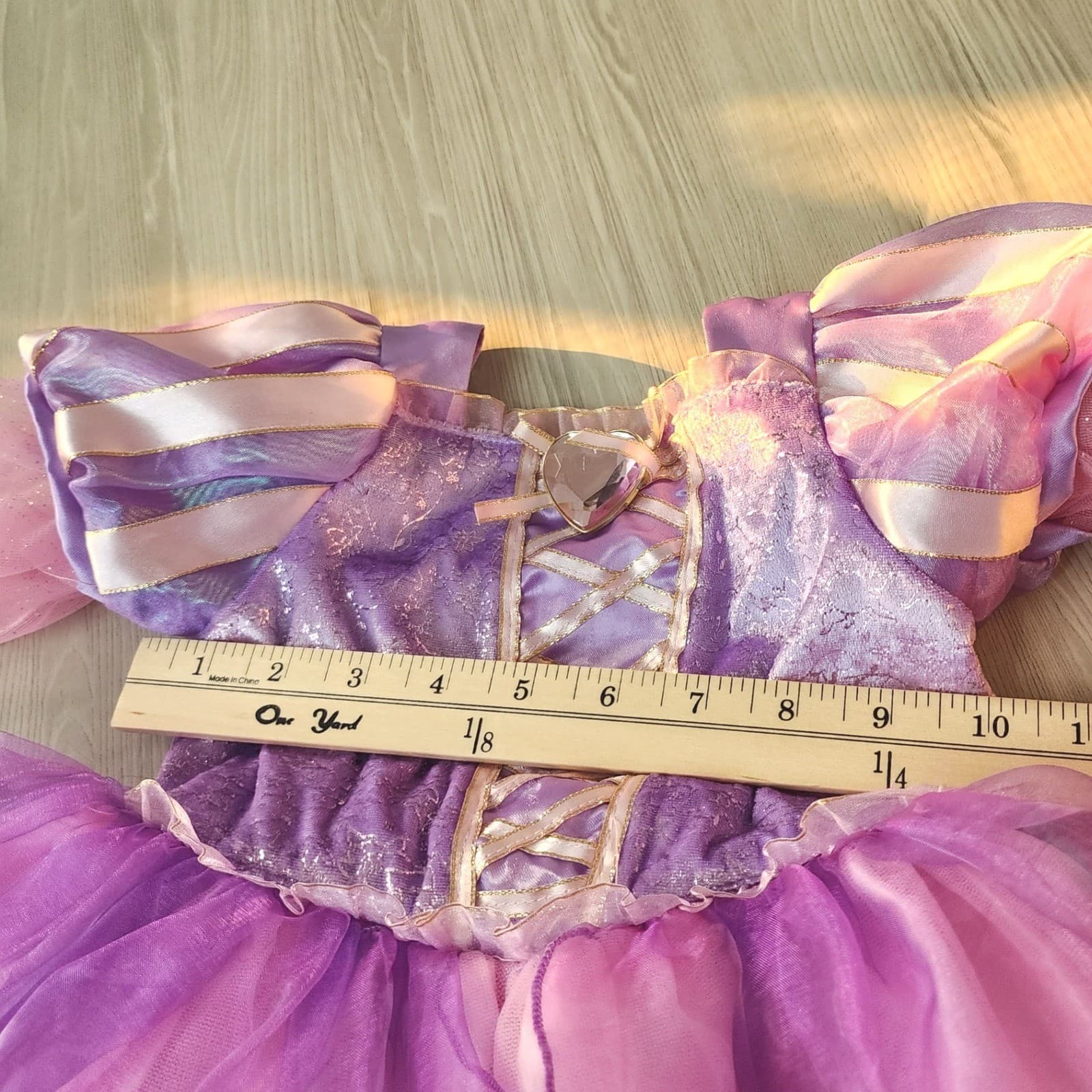 Disney Baby girl Rapunzel Dress up Costume Purple Pink 12-18 M Disney Store - Thumbnail 4