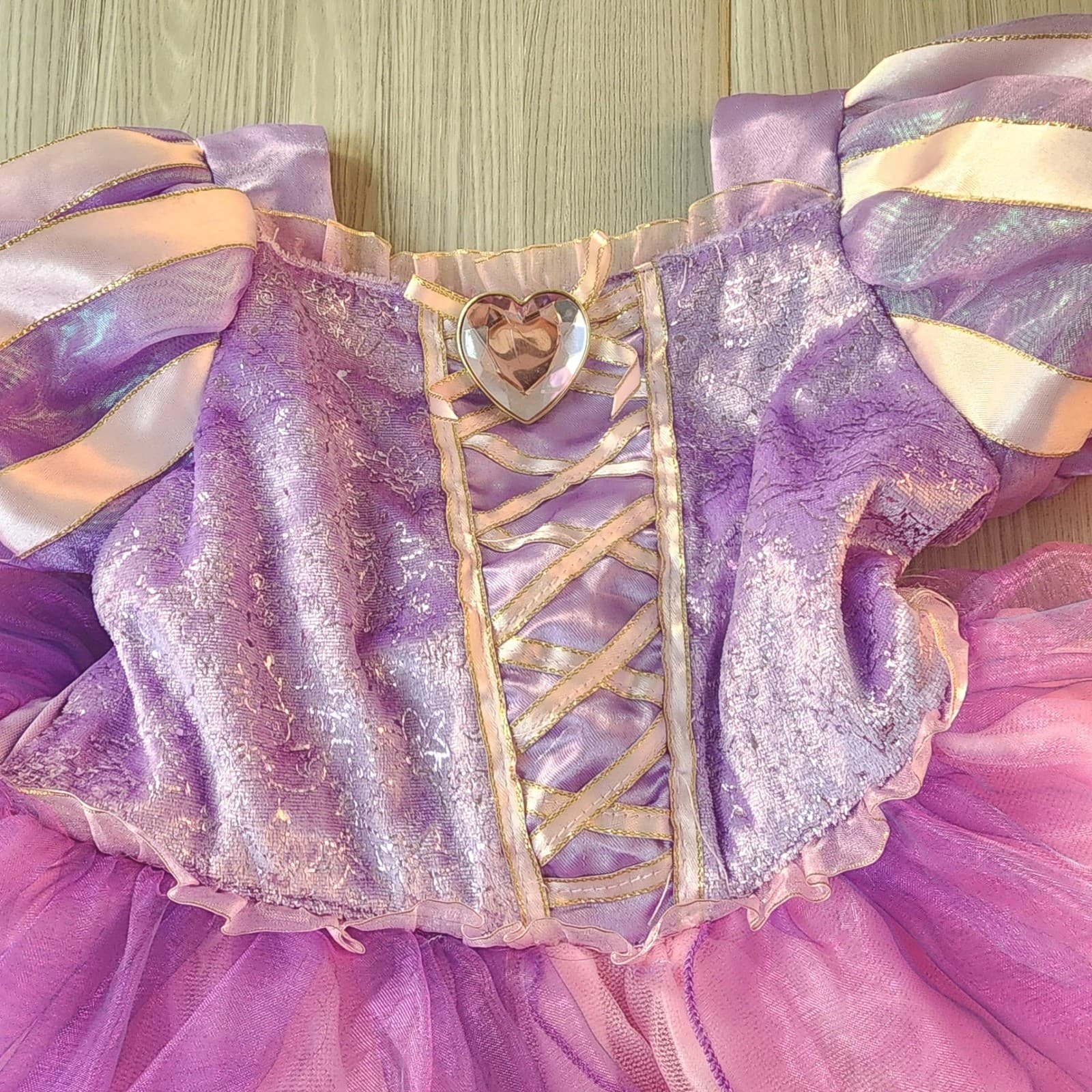 Disney Baby girl Rapunzel Dress up Costume Purple Pink 12-18 M Disney Store - Thumbnail 5