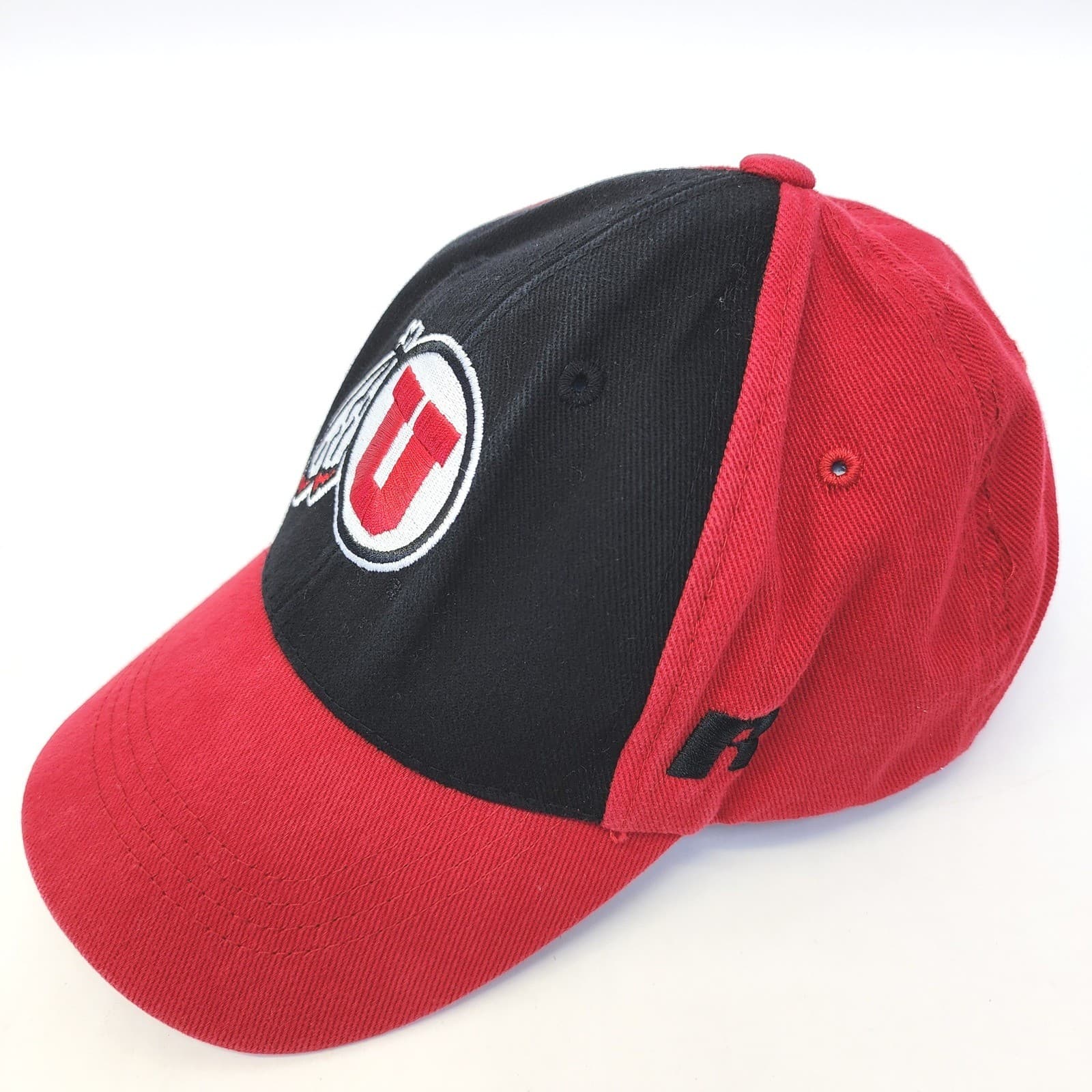 Russell Athletic Utah Utes Hat Mens Red Black Adjustable Baseball Cap NCAA - Thumbnail 4