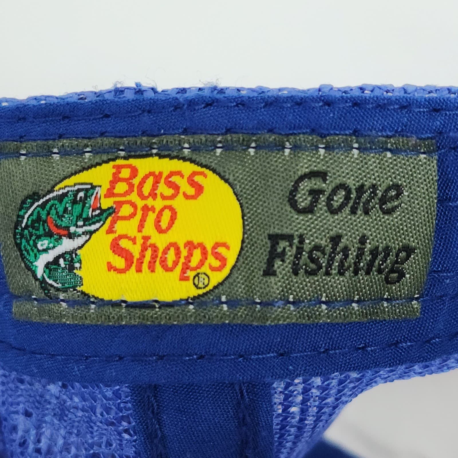 Bass Pro Shops Trucker Hat Royal Blue White Mesh Snapback Fishing Cap OSFM - Thumbnail 4