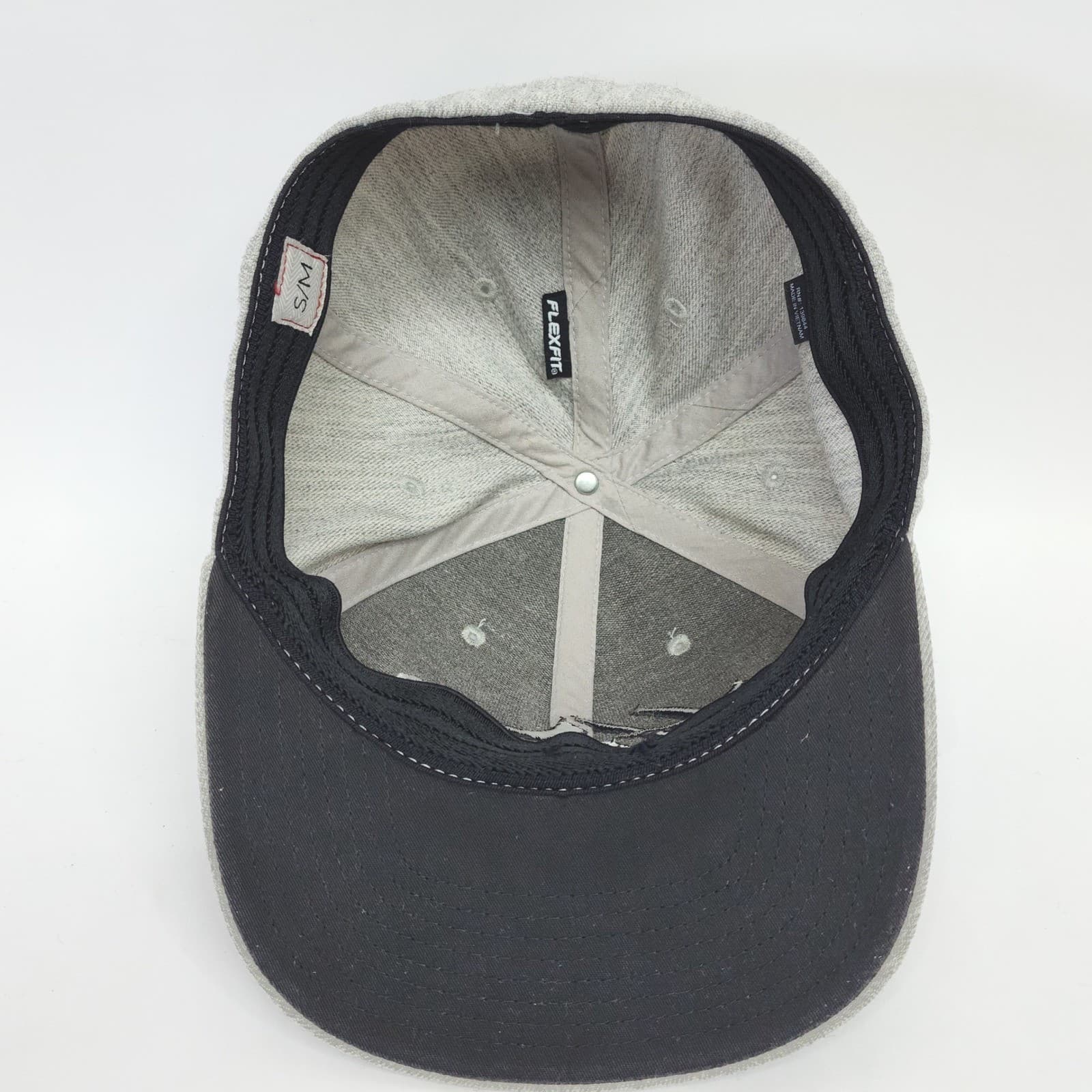 Hope Outfitters Flexfit Hat Gray Heathered Embroidered Flat Bill Cap S/M - Thumbnail 4