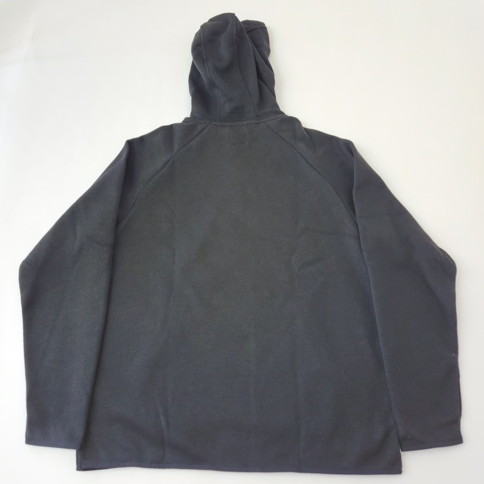 Wrangler Workwear Mens XL Sweater Fleece Mock Neck Hoodie Caviar Black WW65735 - Thumbnail 6