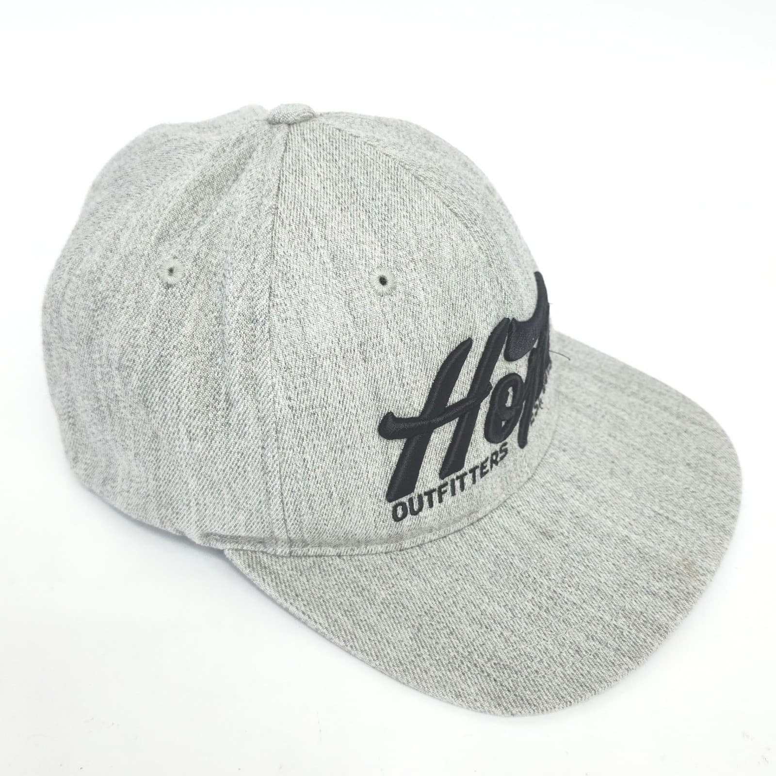 Hope Outfitters Flexfit Hat Gray Heathered Embroidered Flat Bill Cap S/M - Thumbnail 3