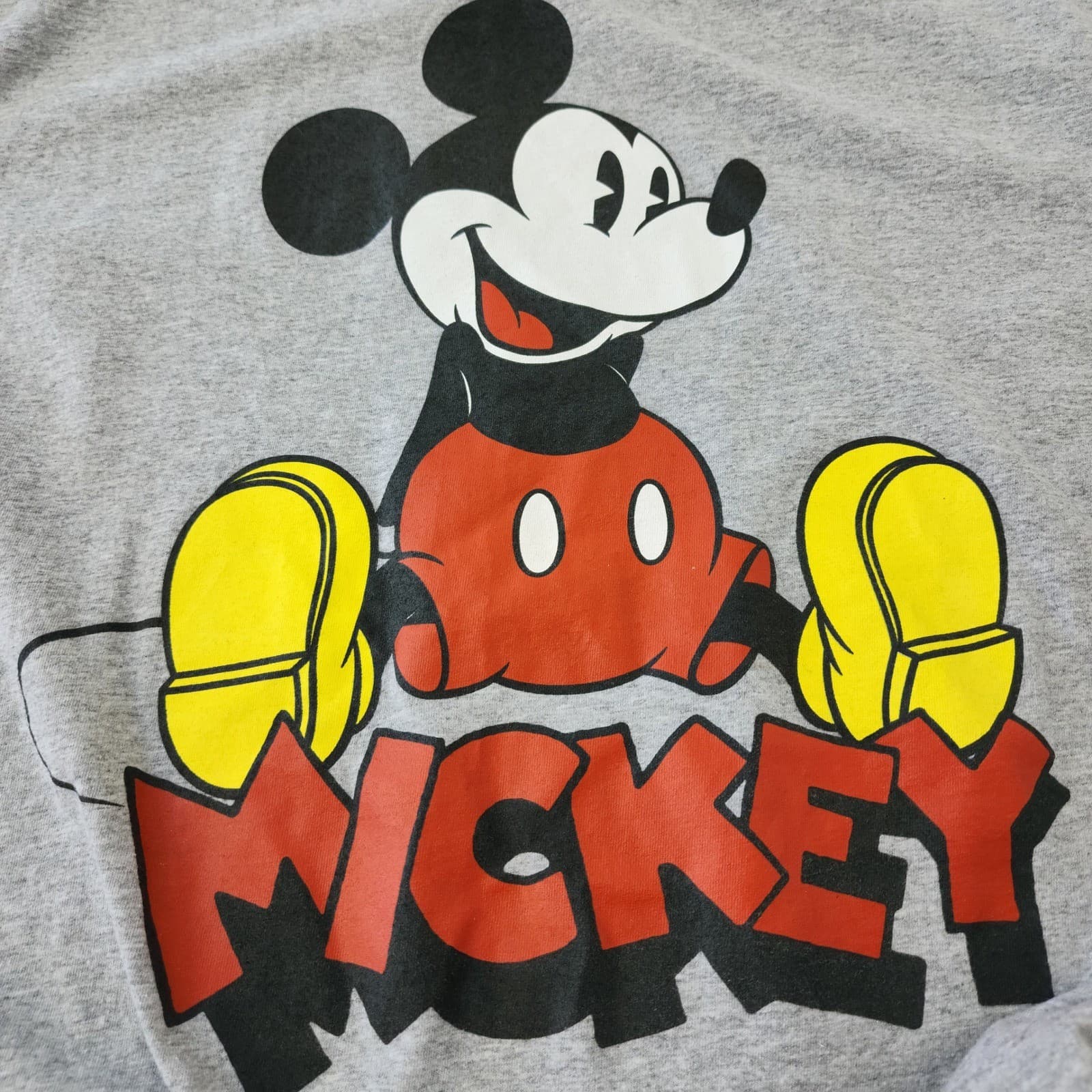 Disney Mickey Mouse Graphic T-Shirt Mens Large Gray Short Sleeve Crew Neck Tee - Thumbnail 2