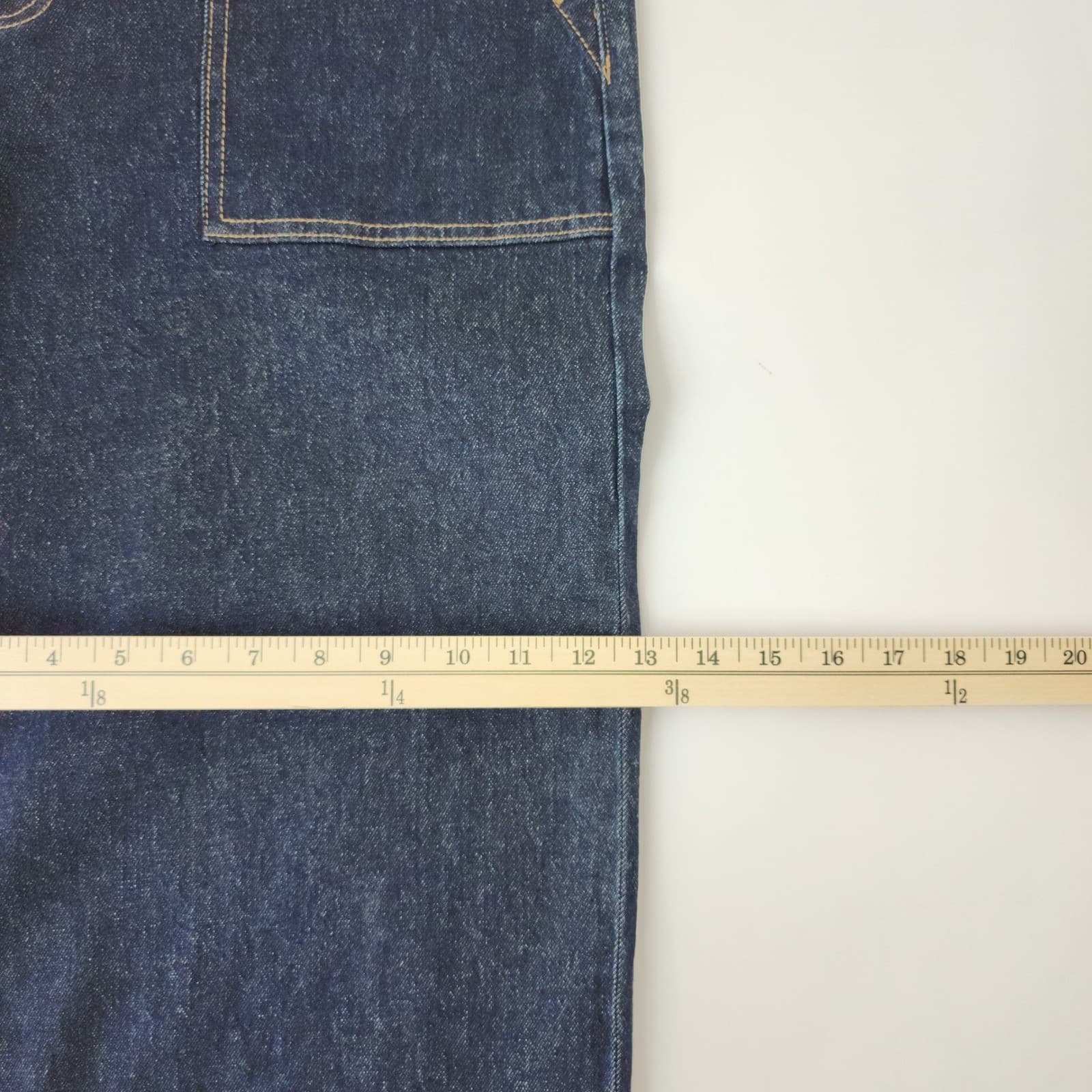 Time and Tru Womens Relaxed Fit Utility Trouser Jeans Rinse Wash Blue Size 14 - Thumbnail 5